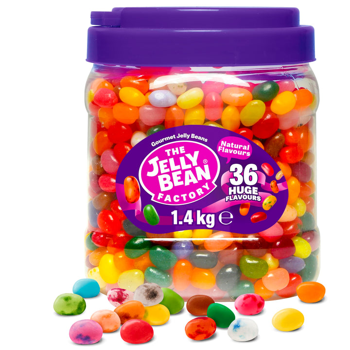The Jelly Bean Factory Huge Flavours, 1.4kg Gourmet Jelly Beans Jar