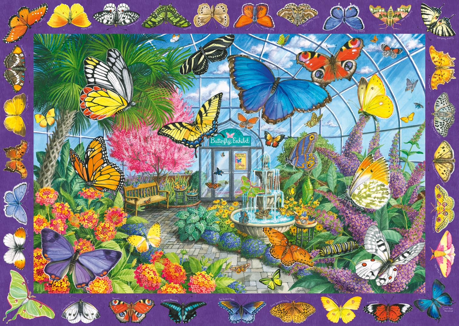 Ravensburger Butterfly Palace 500 Piece Jigsaw Puzzle – Large Format, Multicolor 1