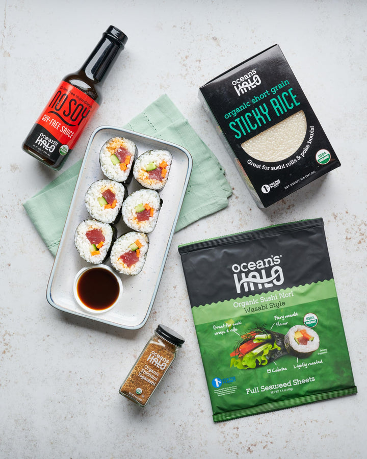 Ocean's Halo Organic Wasabi Seaweed - 28g, Trayless Sustainable Packaging