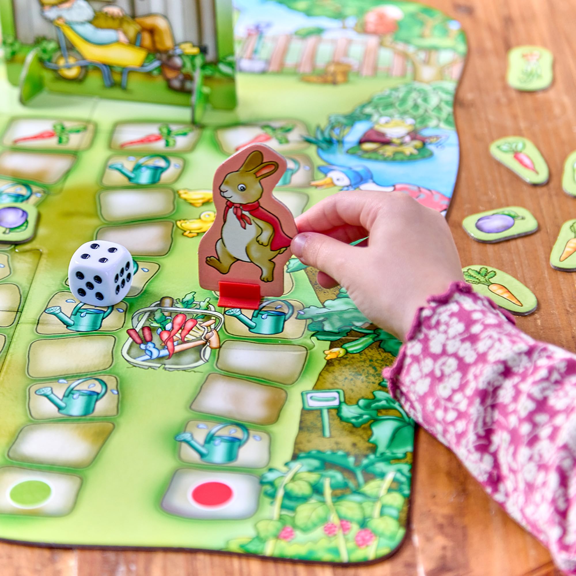 Orchard Toys Peter Rabbit Don’t Wake Mr. McGregor - Counting Board Game | Ages 3+ | 2-4 Players 6