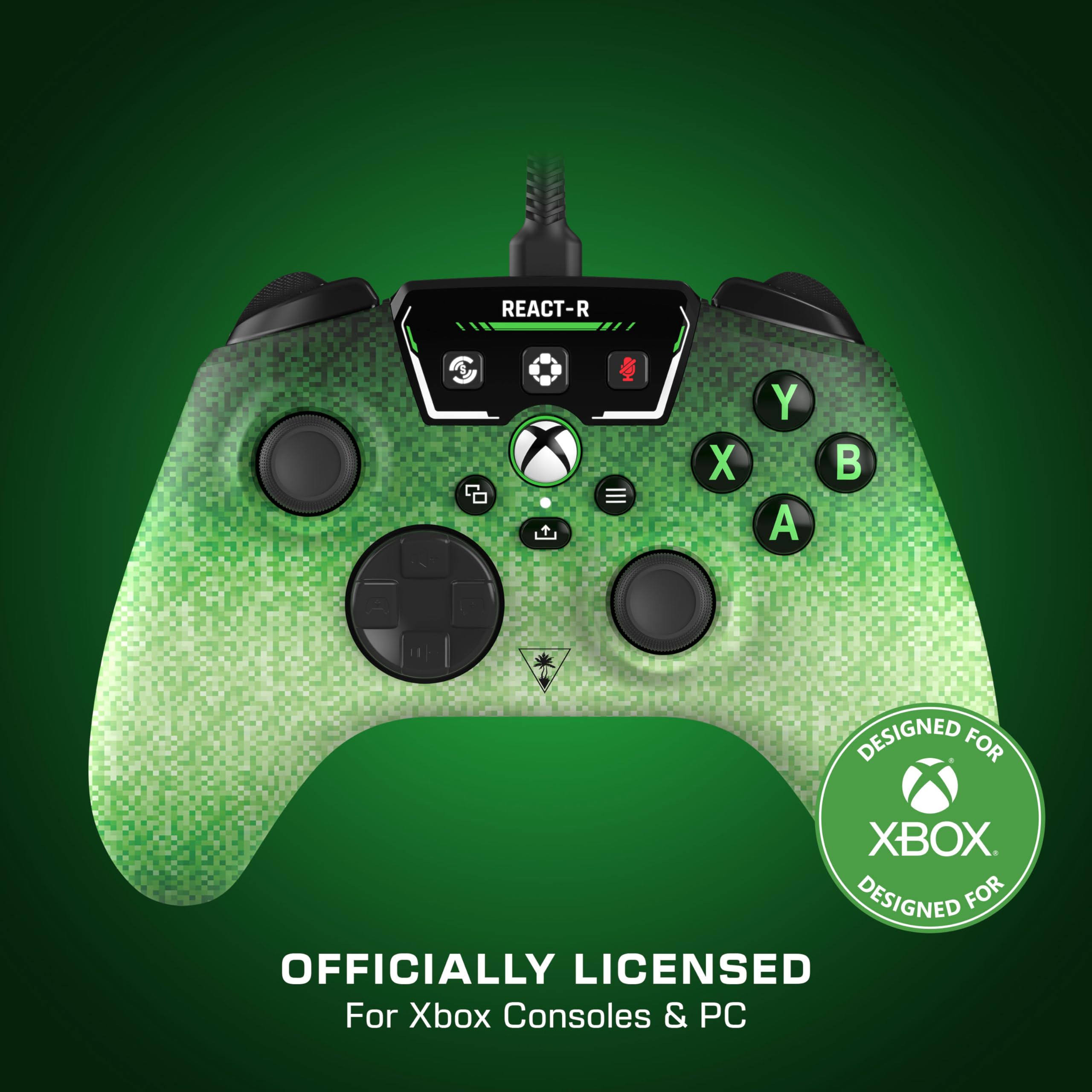 Turtle Beach REACT-R Wired Gaming Controller with Audio Controls & Mappable Buttons for Xbox Series X|S, Xbox One, PC 5
