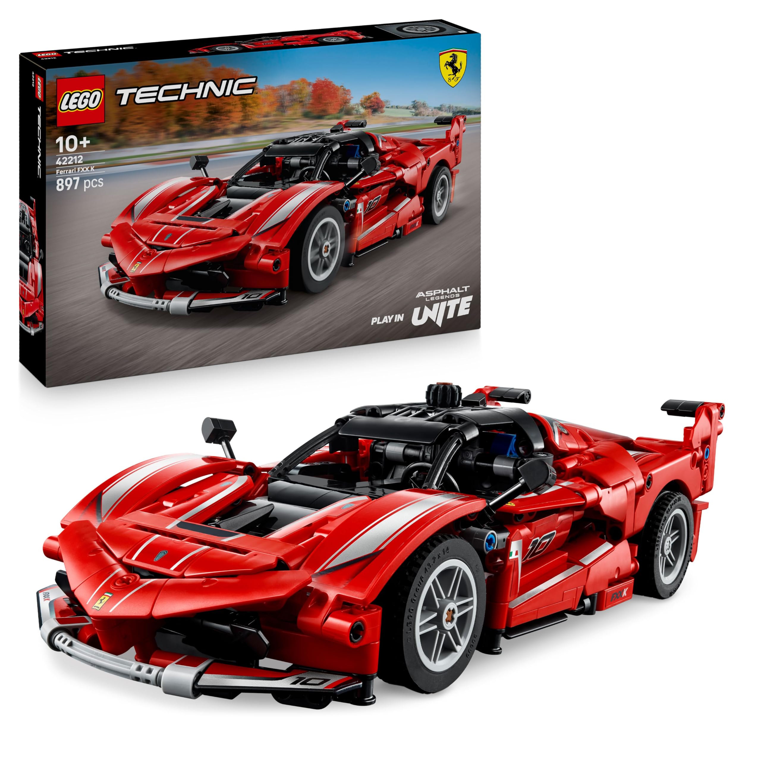 LEGO Technic Ferrari FXX K Baubares Modellauto – Realistisches Spielzeug mit beweglichen Kolben, ab 10 Jahren