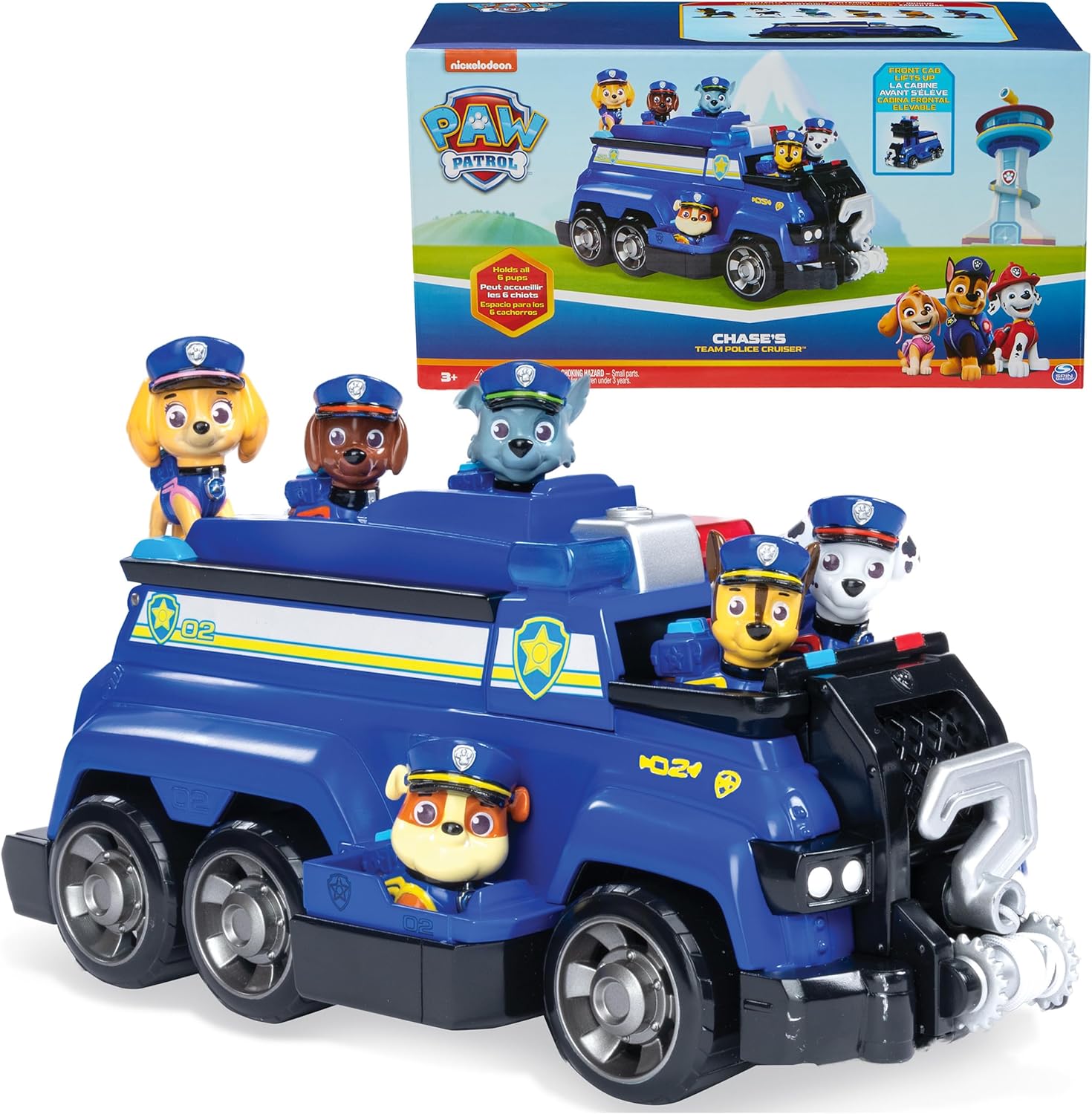 Paw Patrol Team Cruiser - Large Vehicle with 6 Action Figures for Ages 3+ 1
