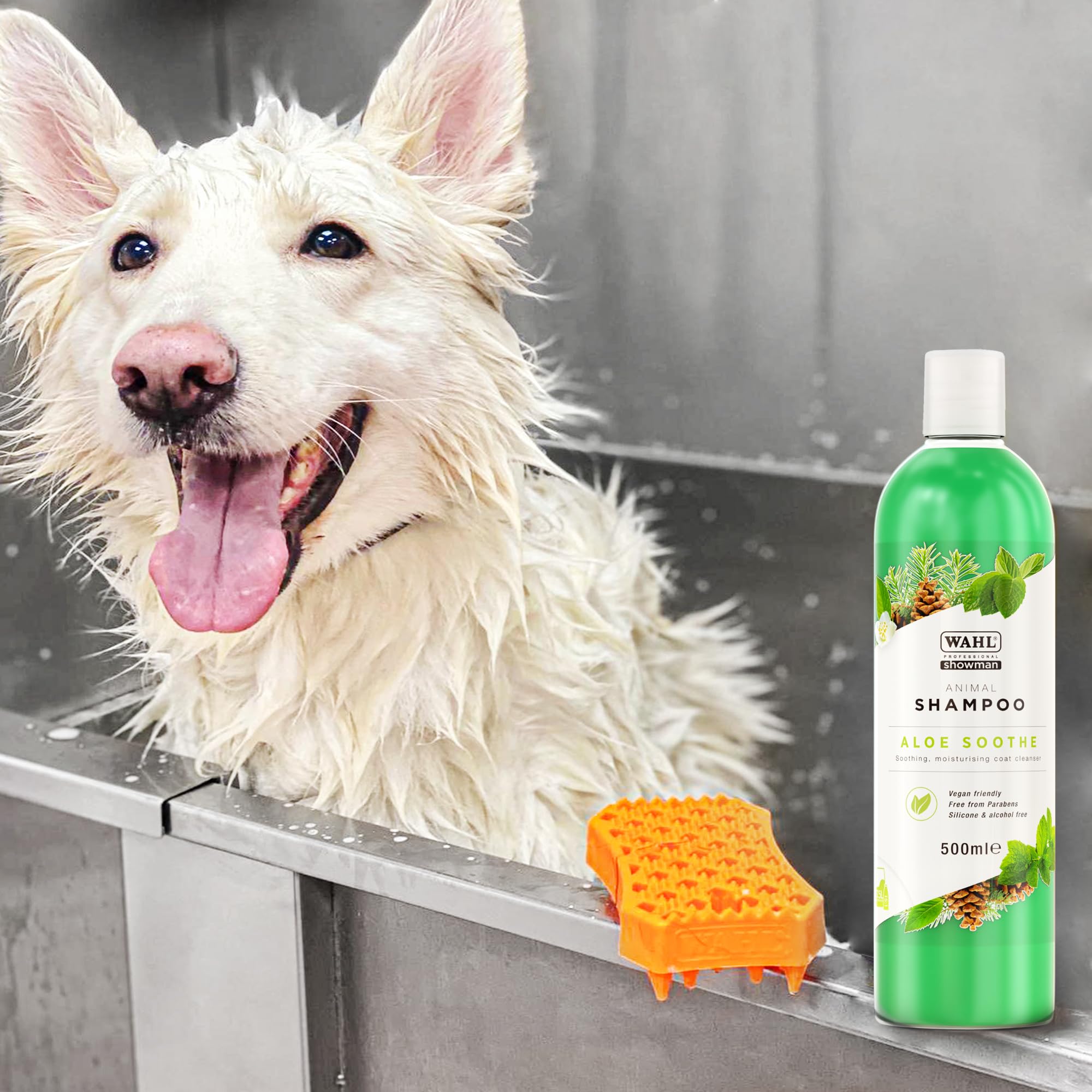 Wahl Aloe Soothe Animal Shampoo - Hypoallergenic Gentle Coat Cleanser Concentrate | 500ml 9