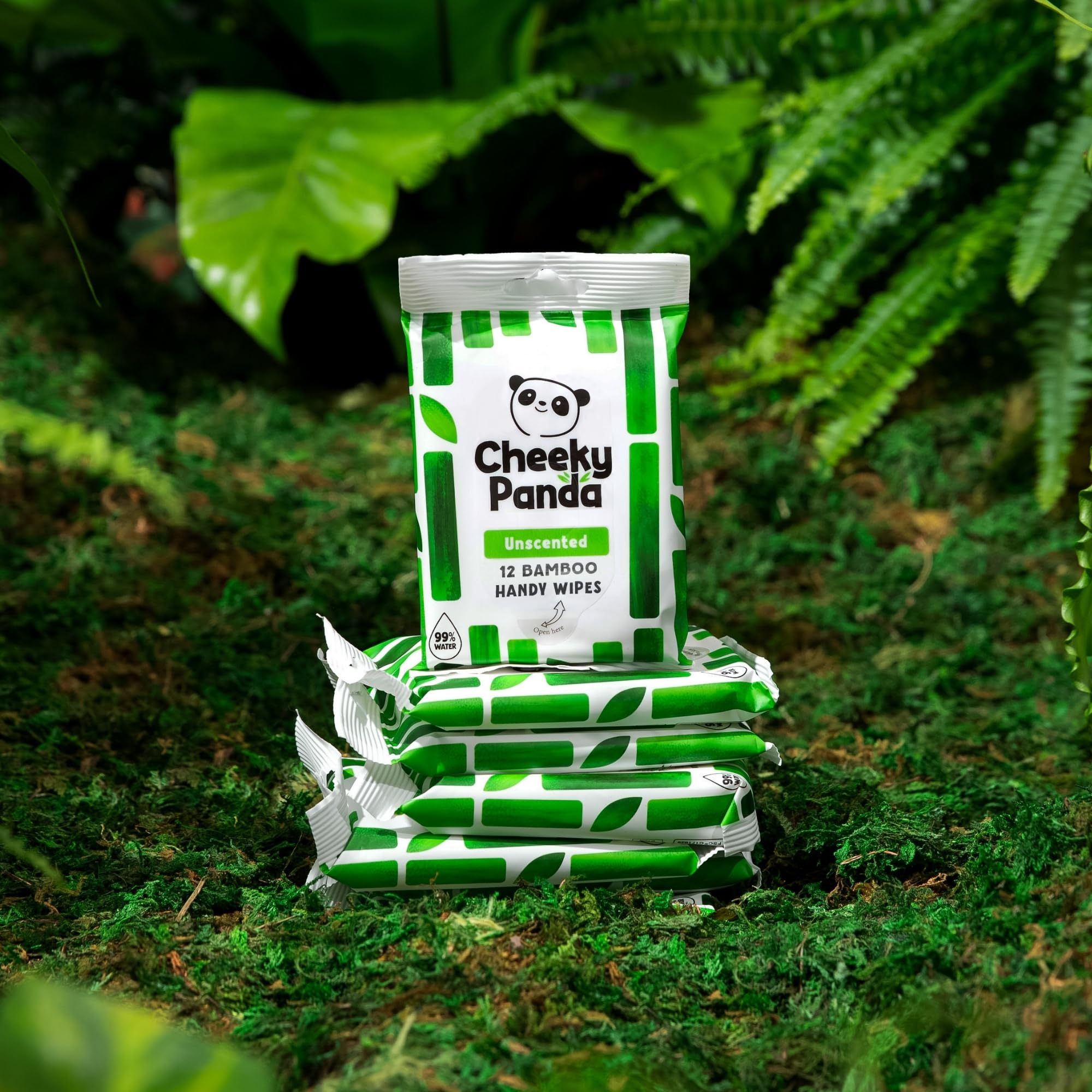 The Cheeky Panda Bamboo Hand Wipes - 12 Packs of 12 Travel Wipes | 144 Count Total 8