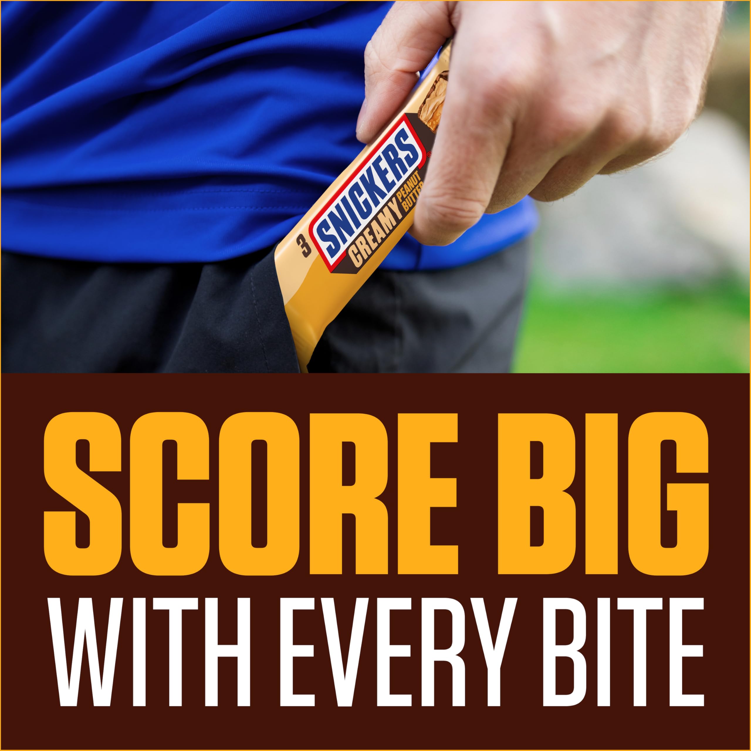Snickers Creamy Peanut Butter Chocolate Trio Bar - Creamy Peanut Butter Filling | 54.75 g (Pack of 1) 7
