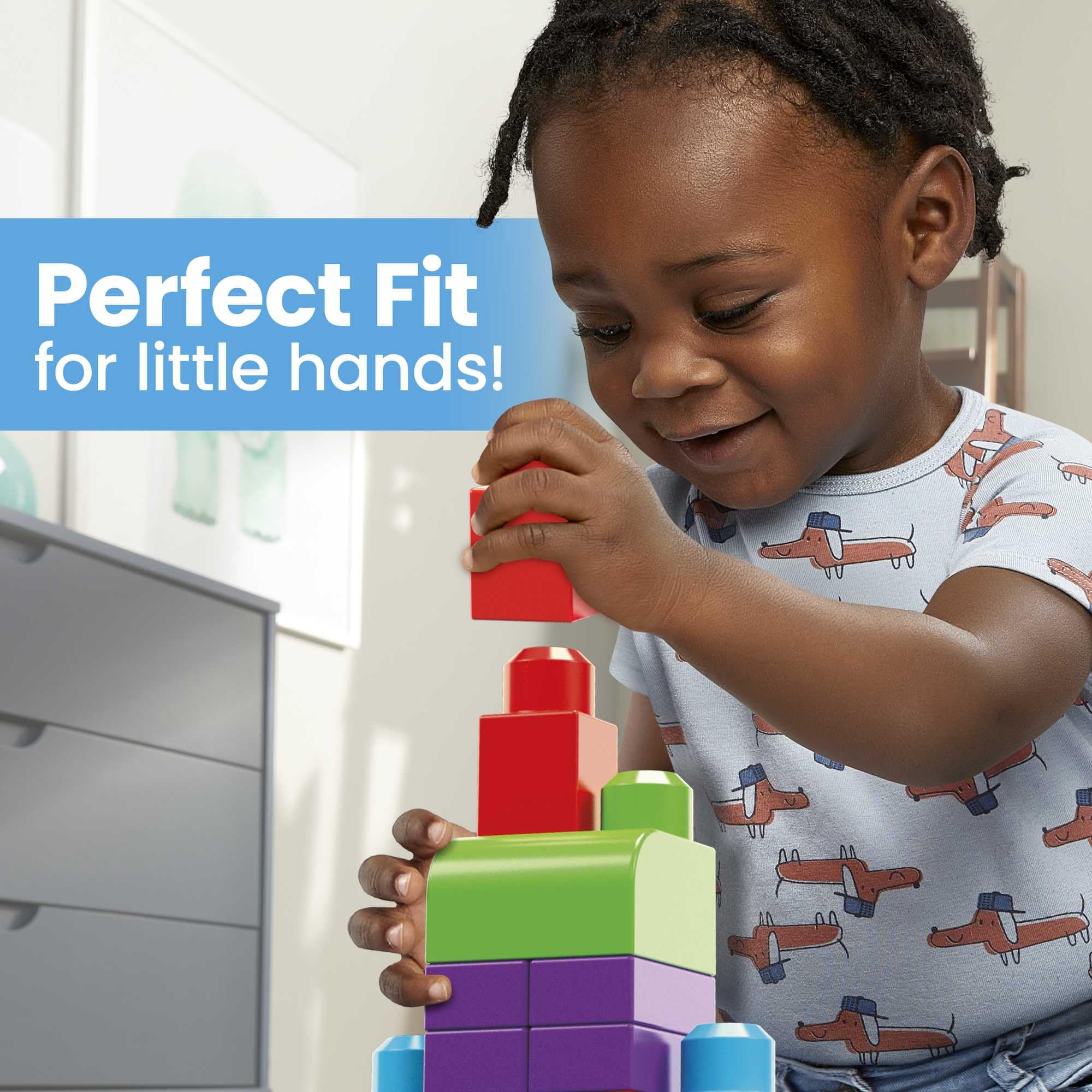 Mega Bloks First Builders Big Building Bag Playset - 60-Piece Building Set for Toddlers 1+