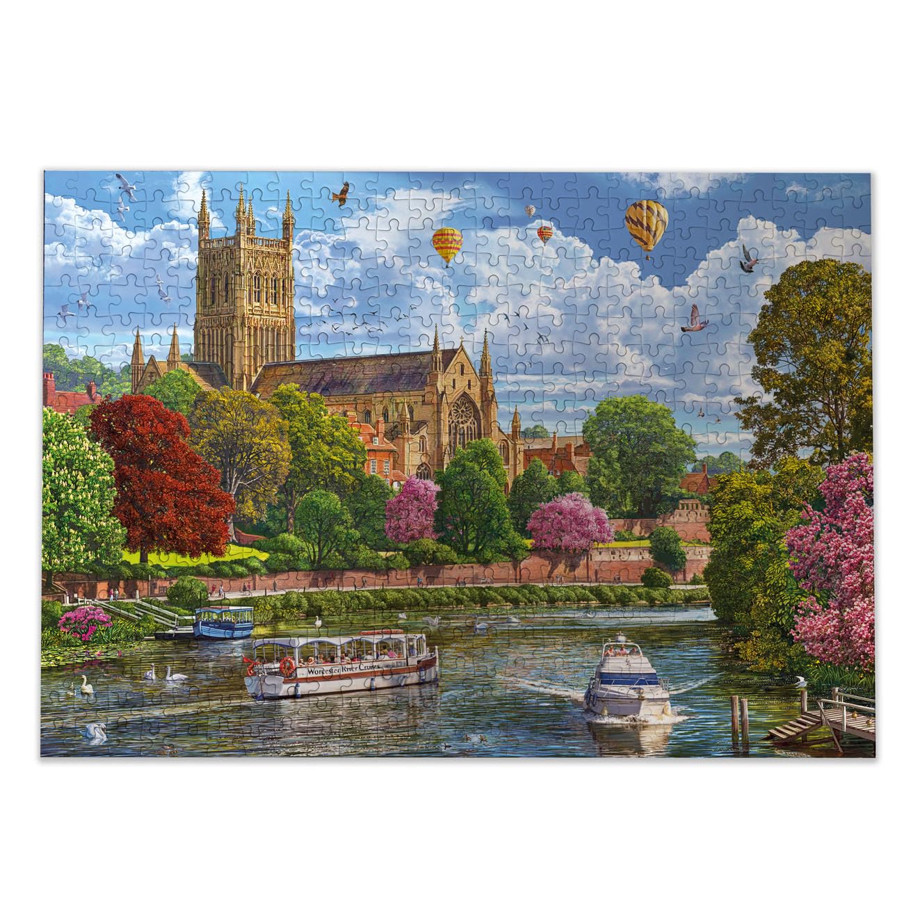 Gibsons Worcester from the River Jigsaw Puzzle - 500 Pieces | 48 x 34 cm 8