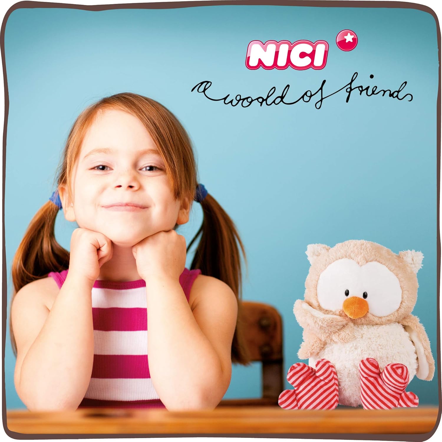 NICI Owluna Cuddly Toy with Turnable Head - 50cm Plush Owl Stuffed Animal 2
