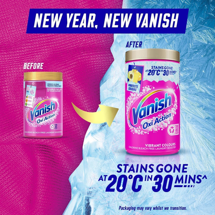 Vanish Gold Oxi Action Stain Remover and Laundry Booster Powder for Colours 1.41kg