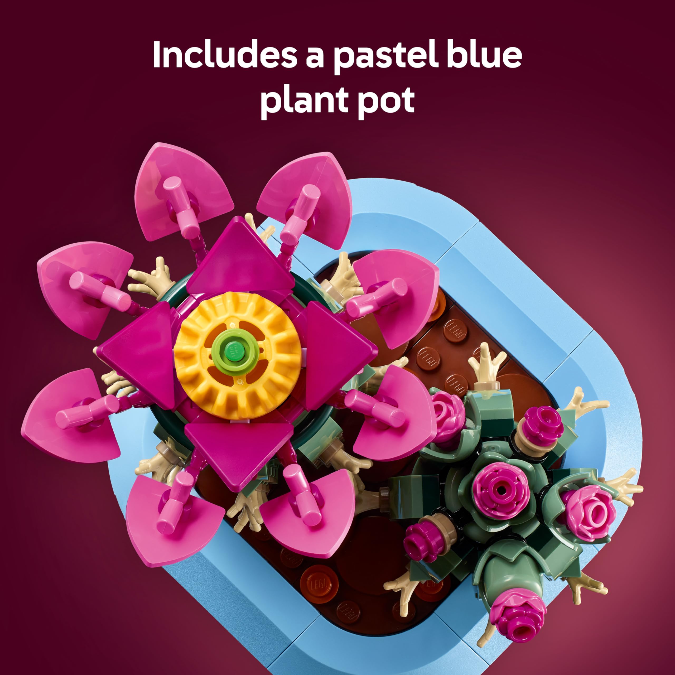 LEGO Botanicals Flowering Cactus Building Set 11509 | 2 Artificial Plants | Ages 9+ 5