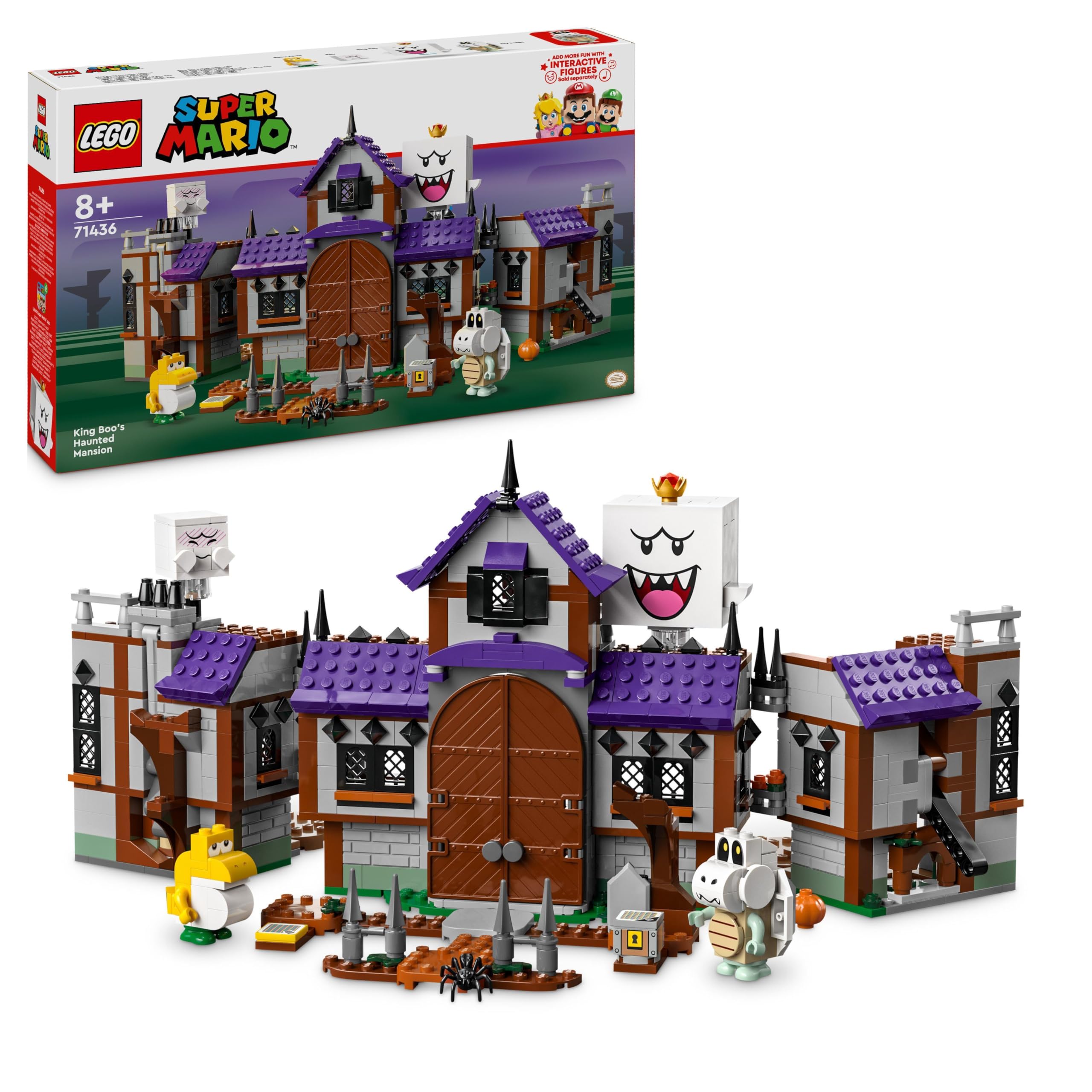 LEGO Super Mario King Boo’s Haunted Mansion Playset - Building Toy for Kids 8+ 1
