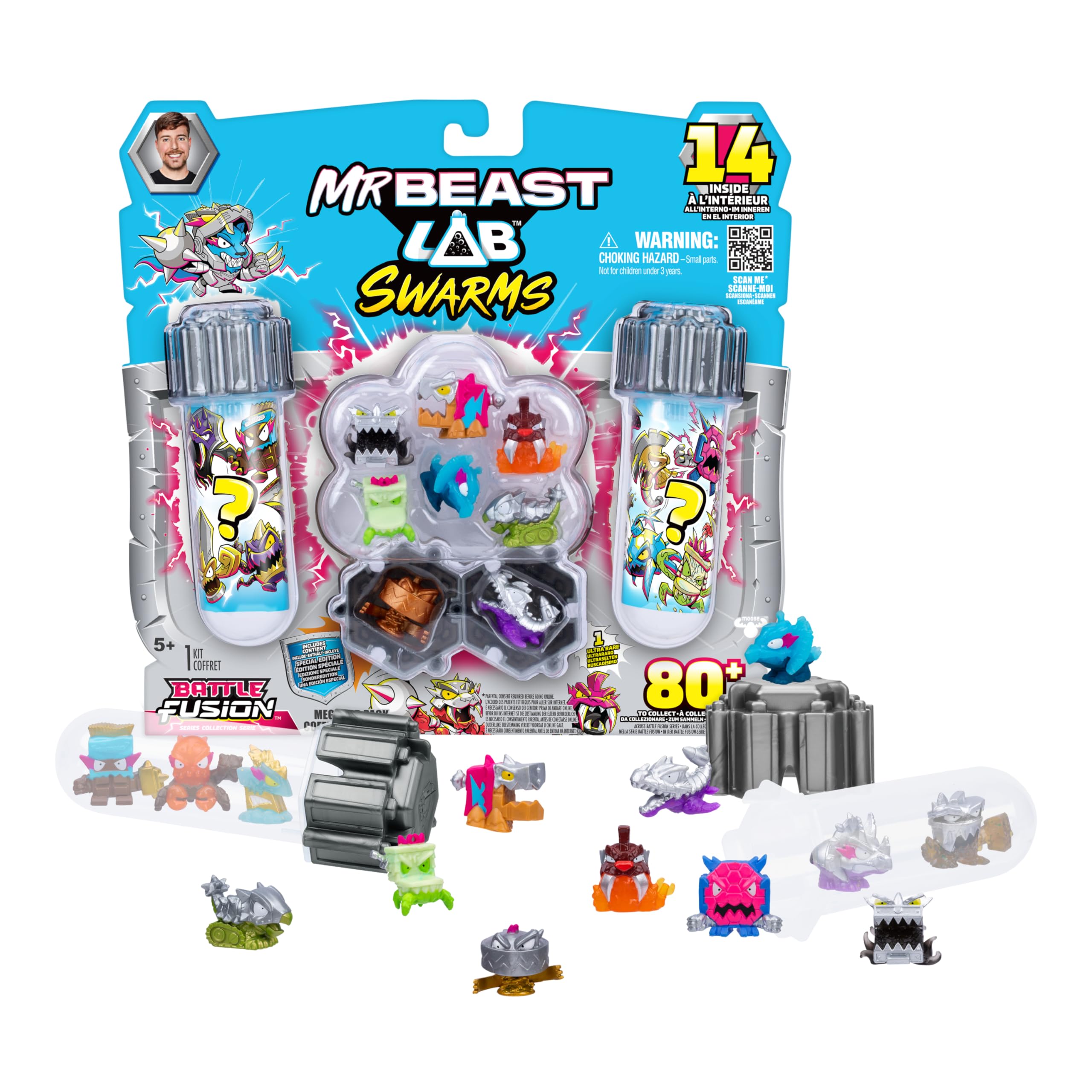 MRBEAST LAB Battle Fusion Series Mega Lab Pack - 14 Figures | Rust Reveal | Ages 3+ 1