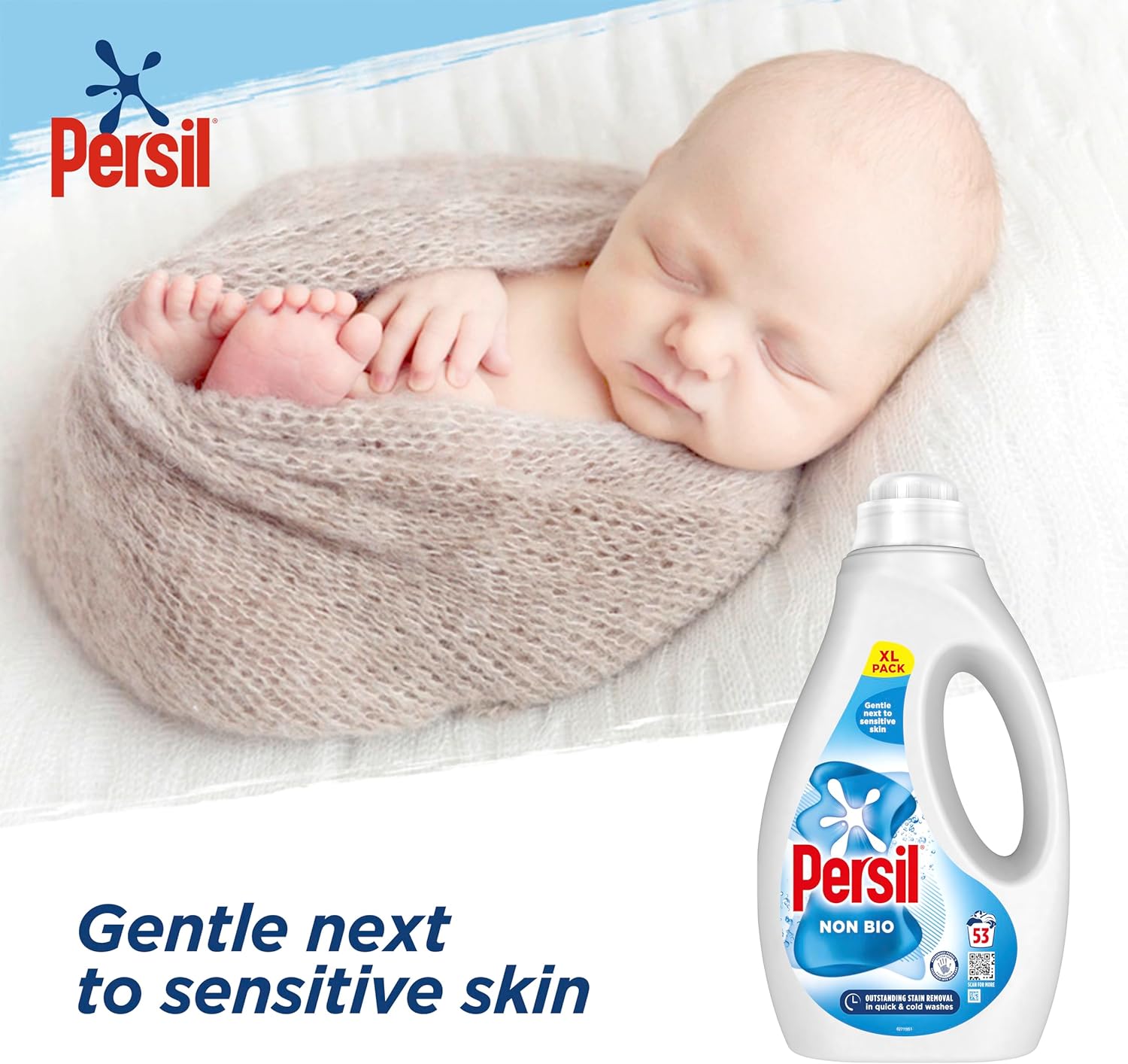 Persil - Non Bio Laundry Washing Liquid Detergent (1.43 kg) 5