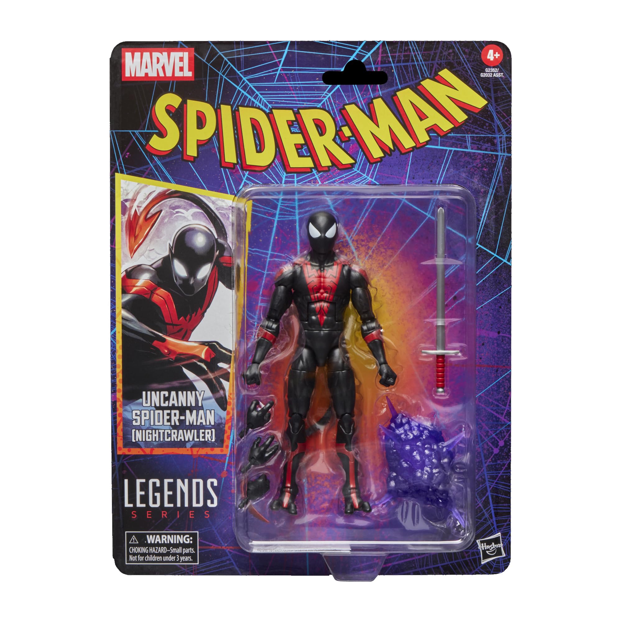 Marvel Legends Uncanny Spider-Man (Nightcrawler) Action Figure - 6 Inch, Ages 4+ 1