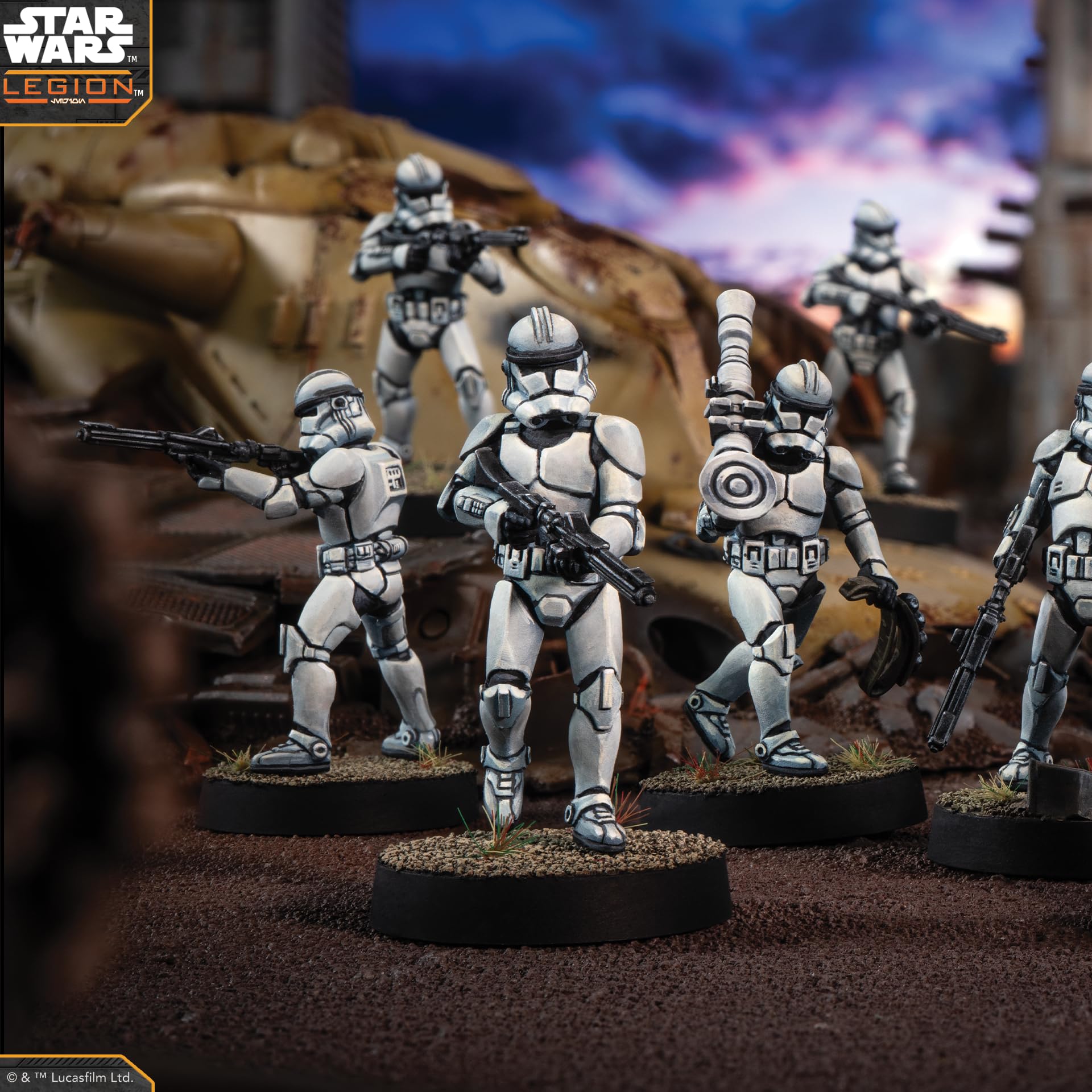 Asmodee Star Wars: Legion Clone Trooper Marksmen Miniatures Expansion 4