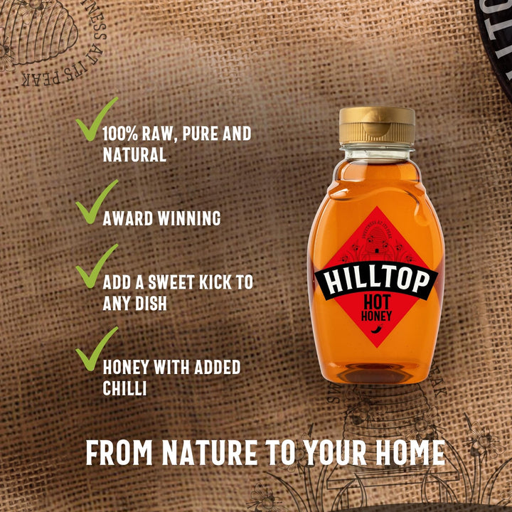 Hilltop Honey - Hot Honey - Squeezy Bottle - 340g