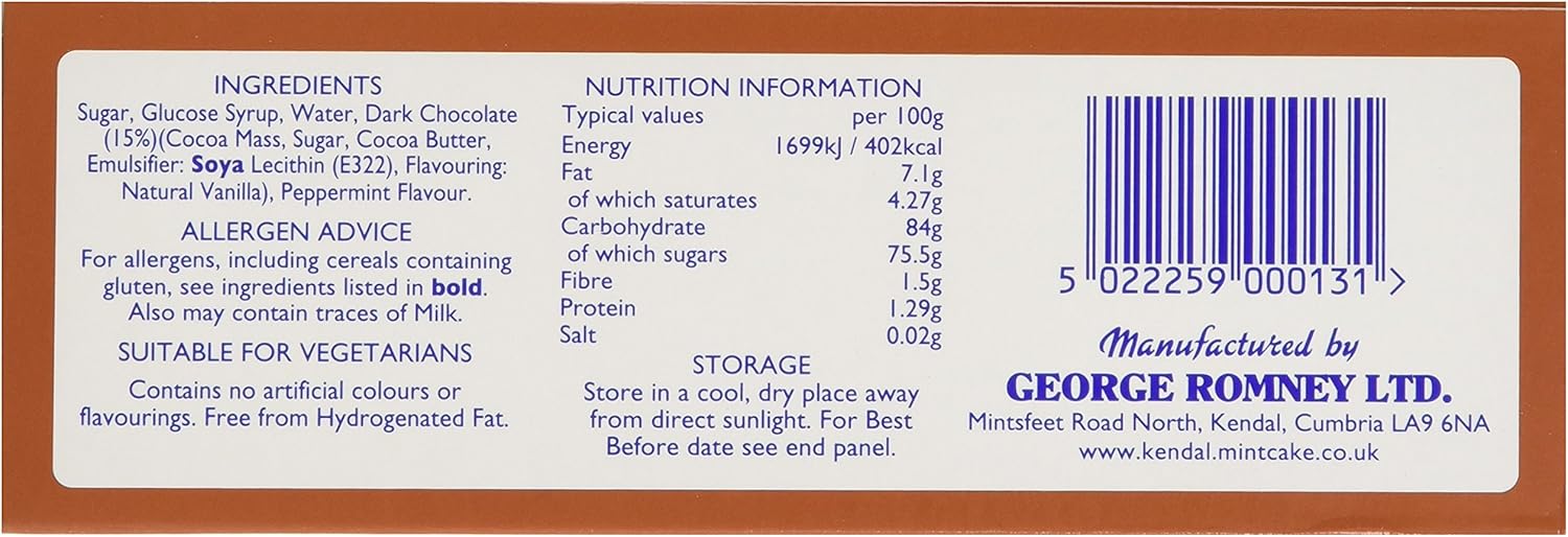 Romneys Schokoladenüberzogener Kendal-Minzkuchen 113 g – Pfefferminzkonfekt mit dunkler Schokoladenglasur 5