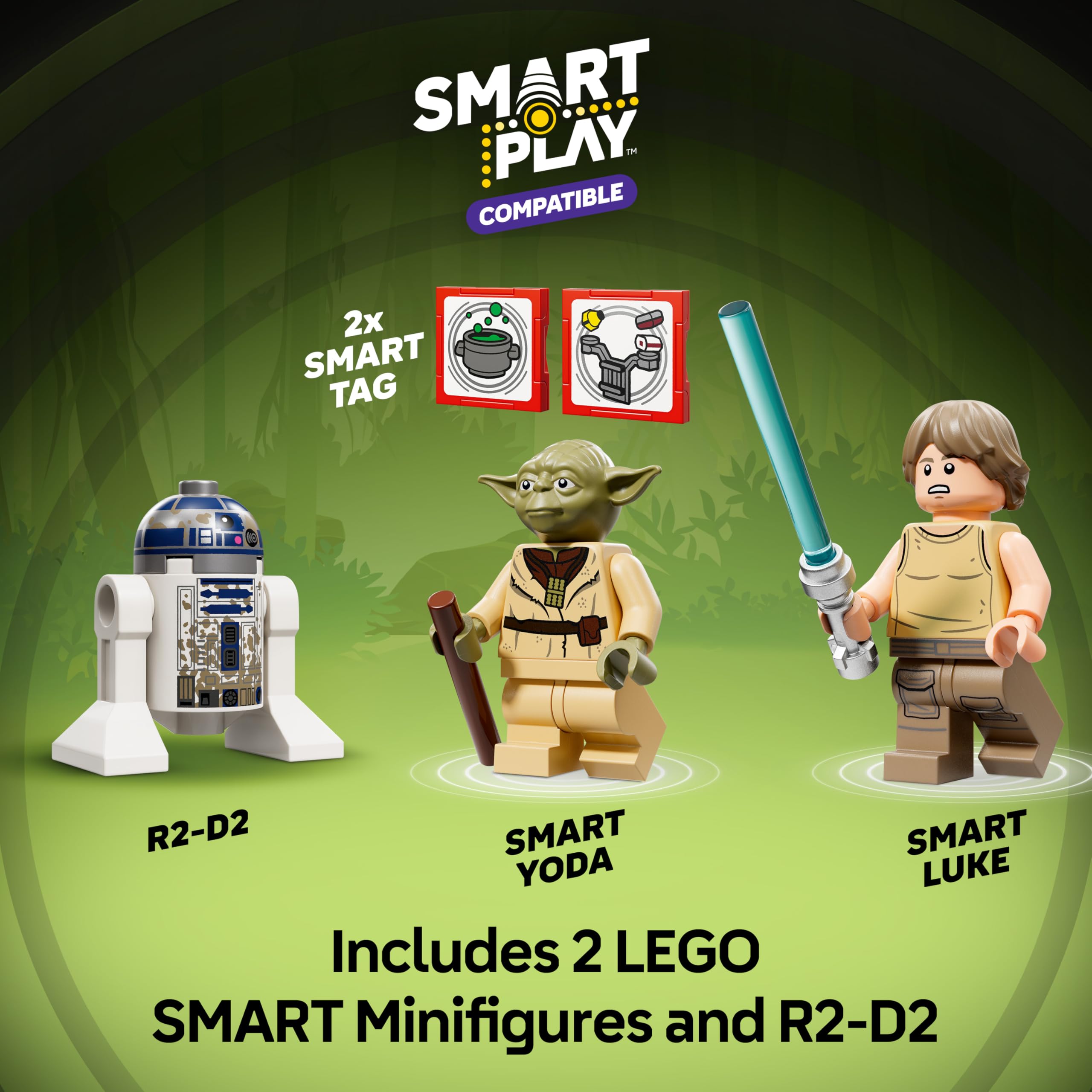 LEGO Star Wars 75422 SMART Play: Yoda's Hut and Jedi Training Set for Ages 8+ 4