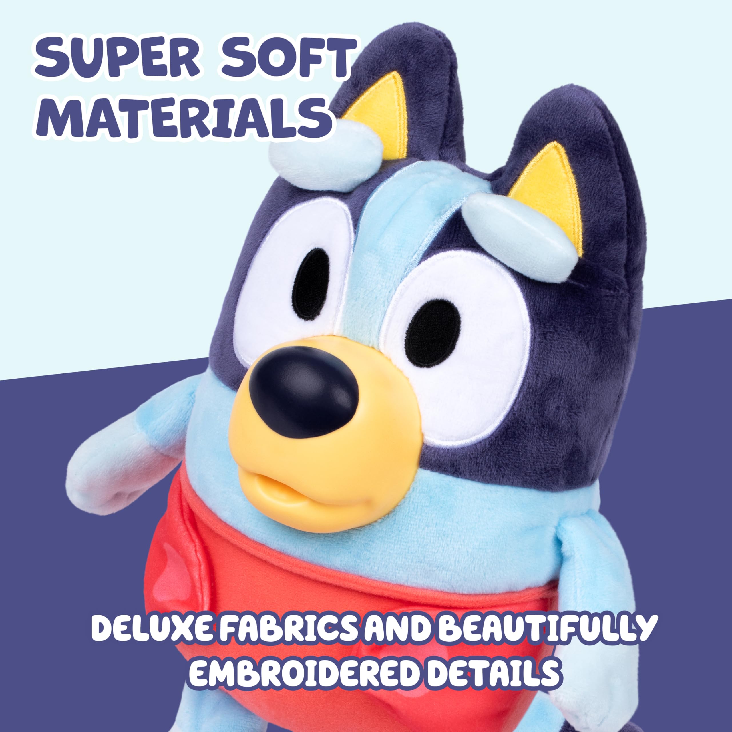 Bluey Cuddle & Care Baby - Interactive Electronic Plush Toy with Sounds & Accessories 2