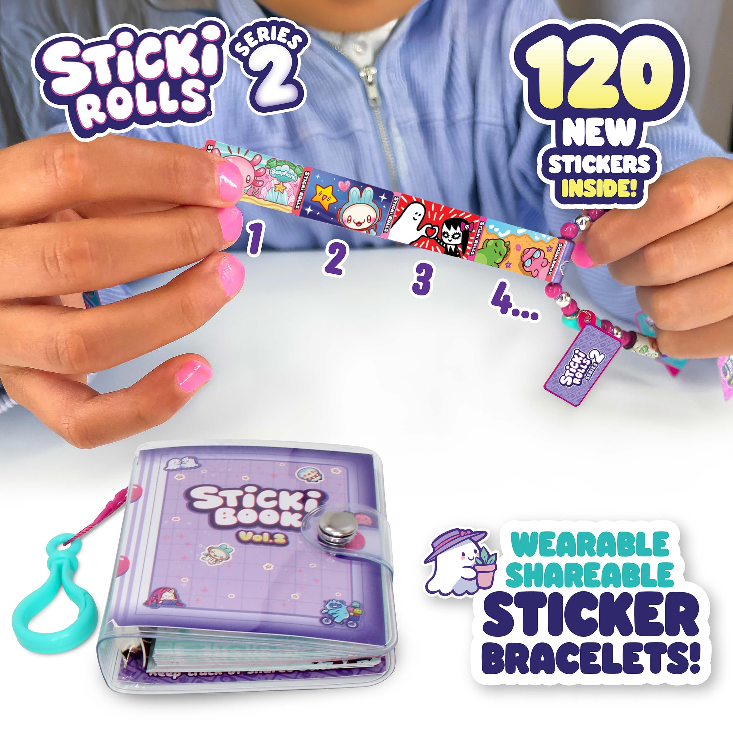 Sky Castle Sticki Rolls Series 2 - Wearable & Shareable Holographic Sticker Book 2
