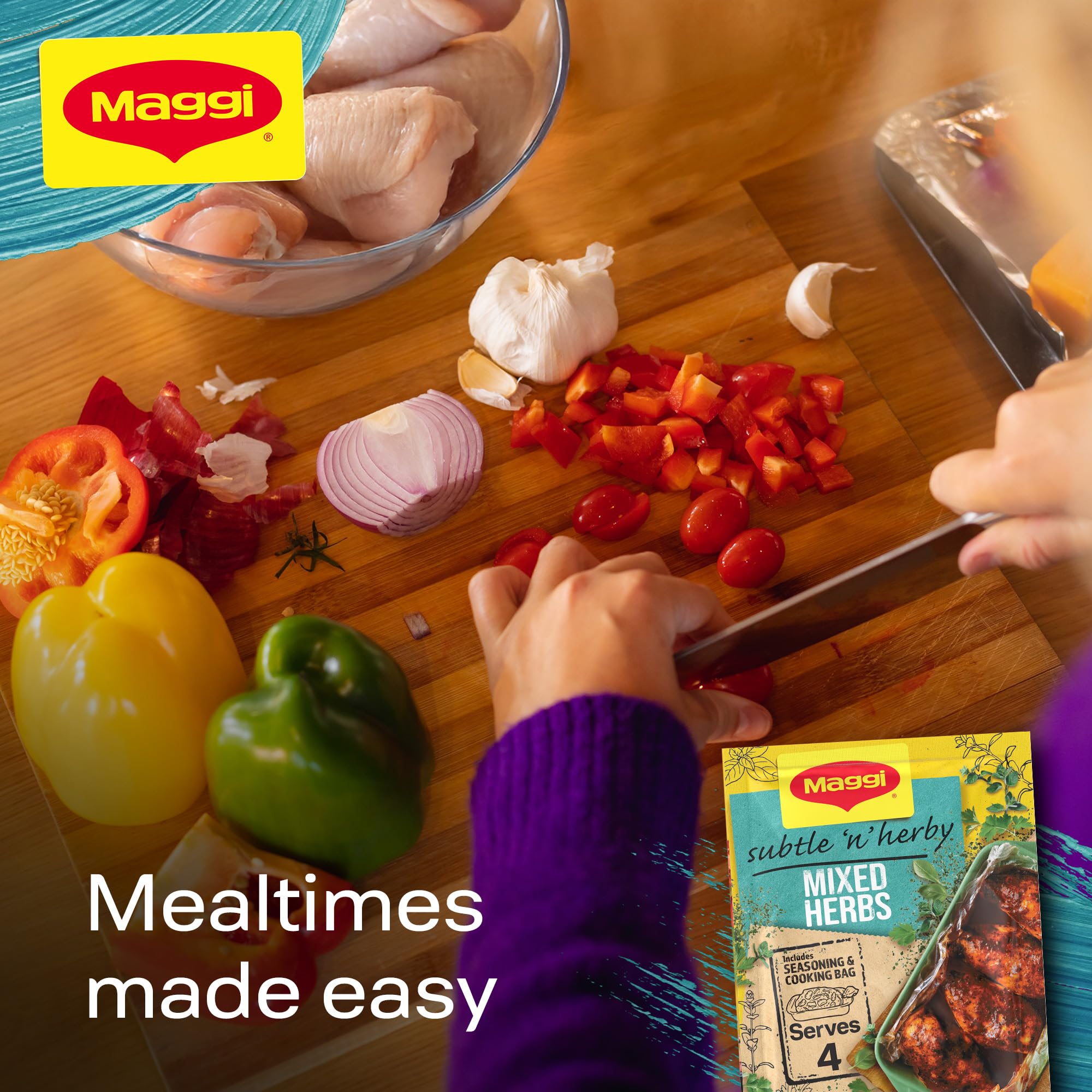 MAGGI So Juicy Mixed Herbs Hähnchengewürz mit Kochbeutel, 30g 8