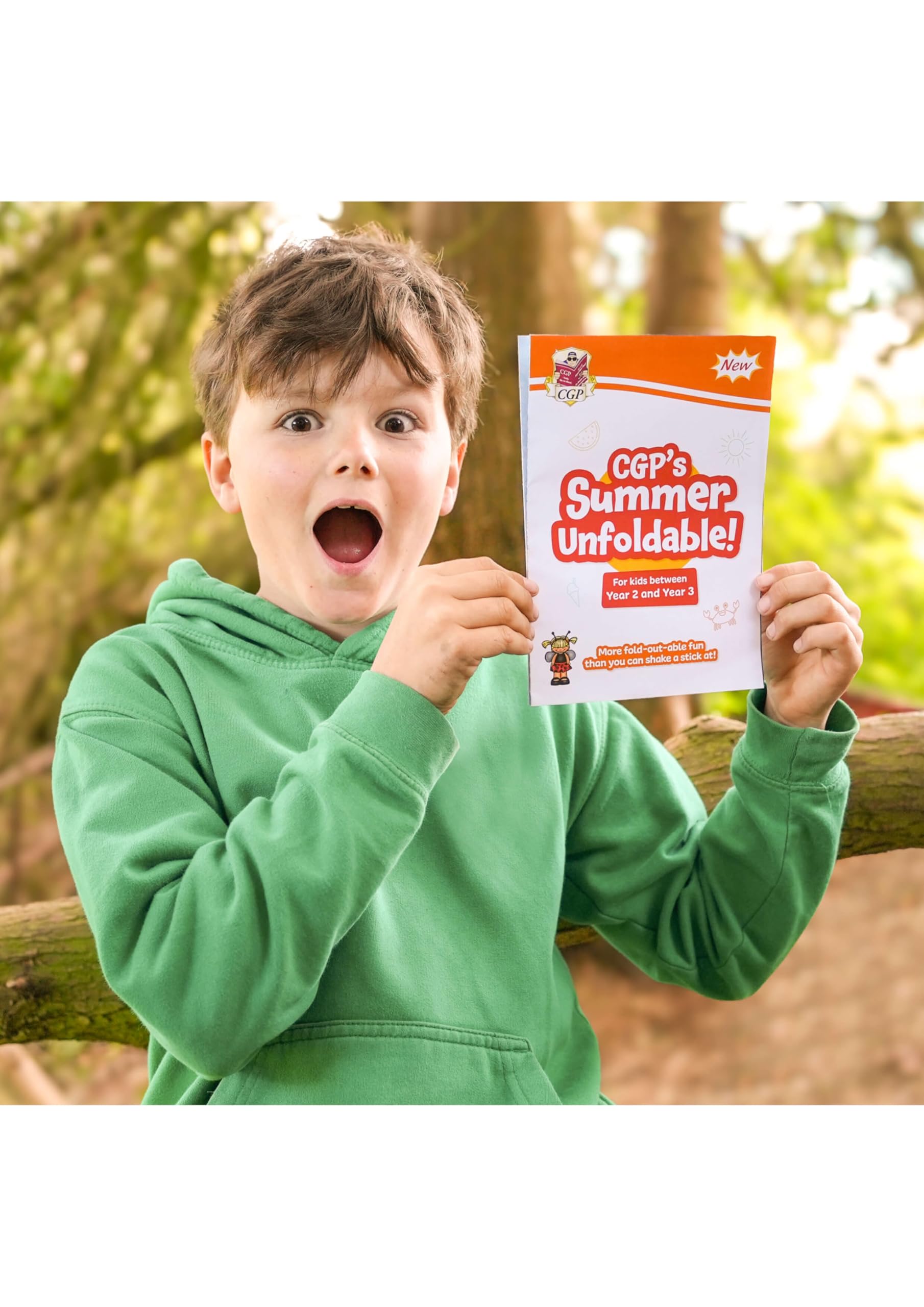 CGP Summer Unfoldable for Years 1-2 Maths & English Practice | Loose Leaf | English
