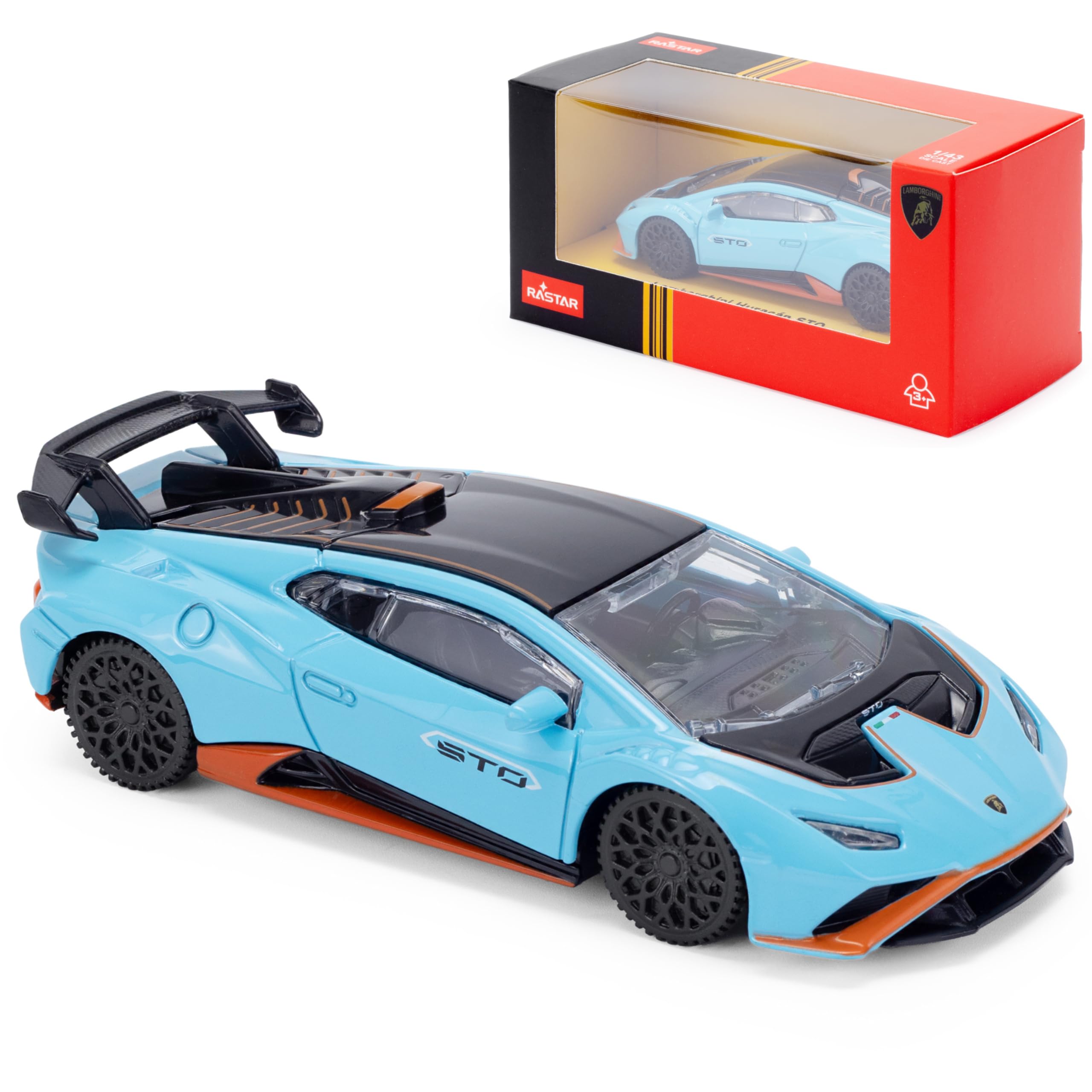 Lamborghini Huracan STO 1:43 Scale Die-Cast Model Car - Blue | Collectible Vehicle 1