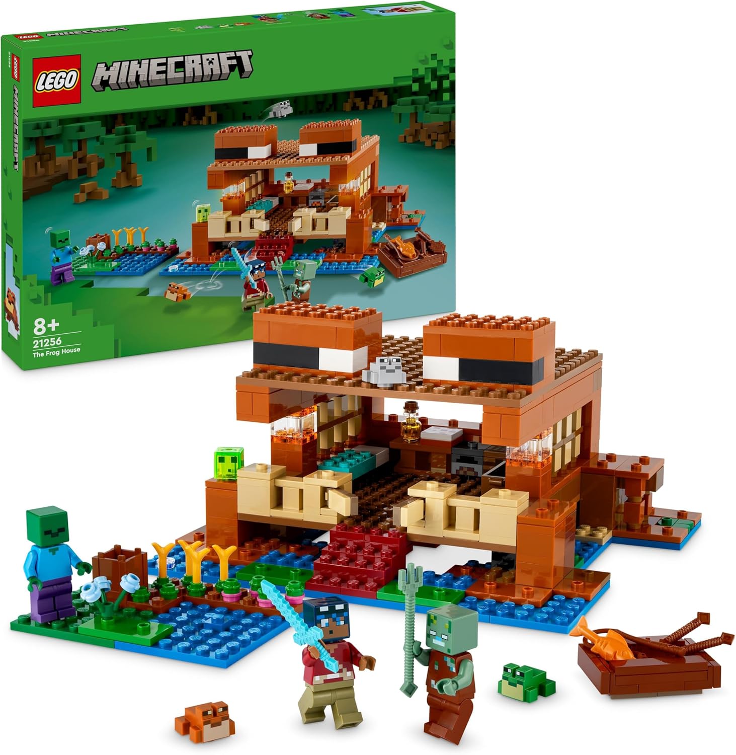 LEGO Minecraft The Frog House Building Set - 400-Piece Playset for Kids 8+
