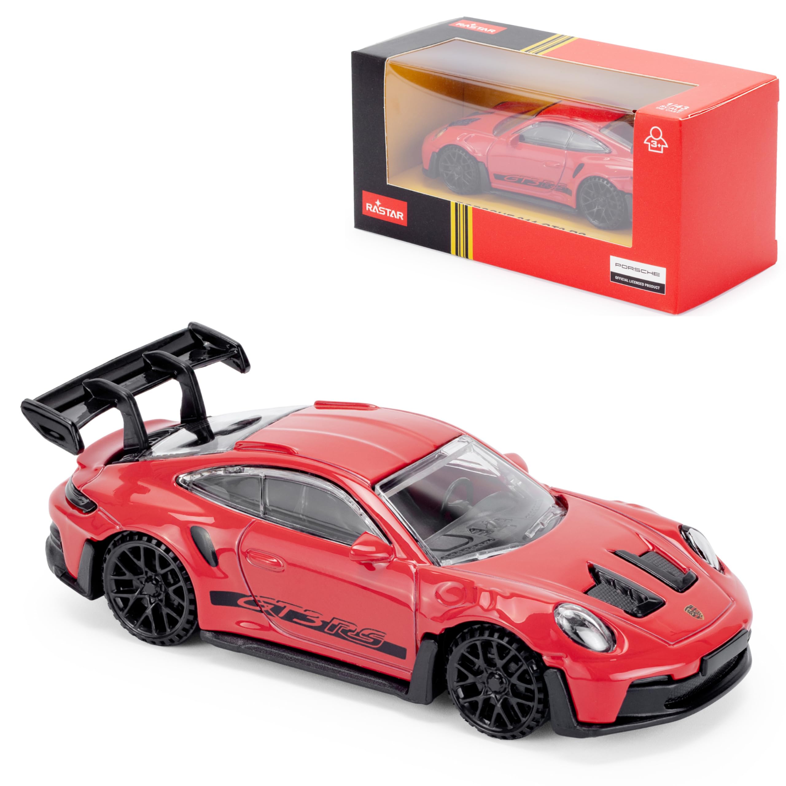 CMJ Porsche 911 GT3 RS Die-Cast Model Car - 1:43 Scale, Red Metal 1