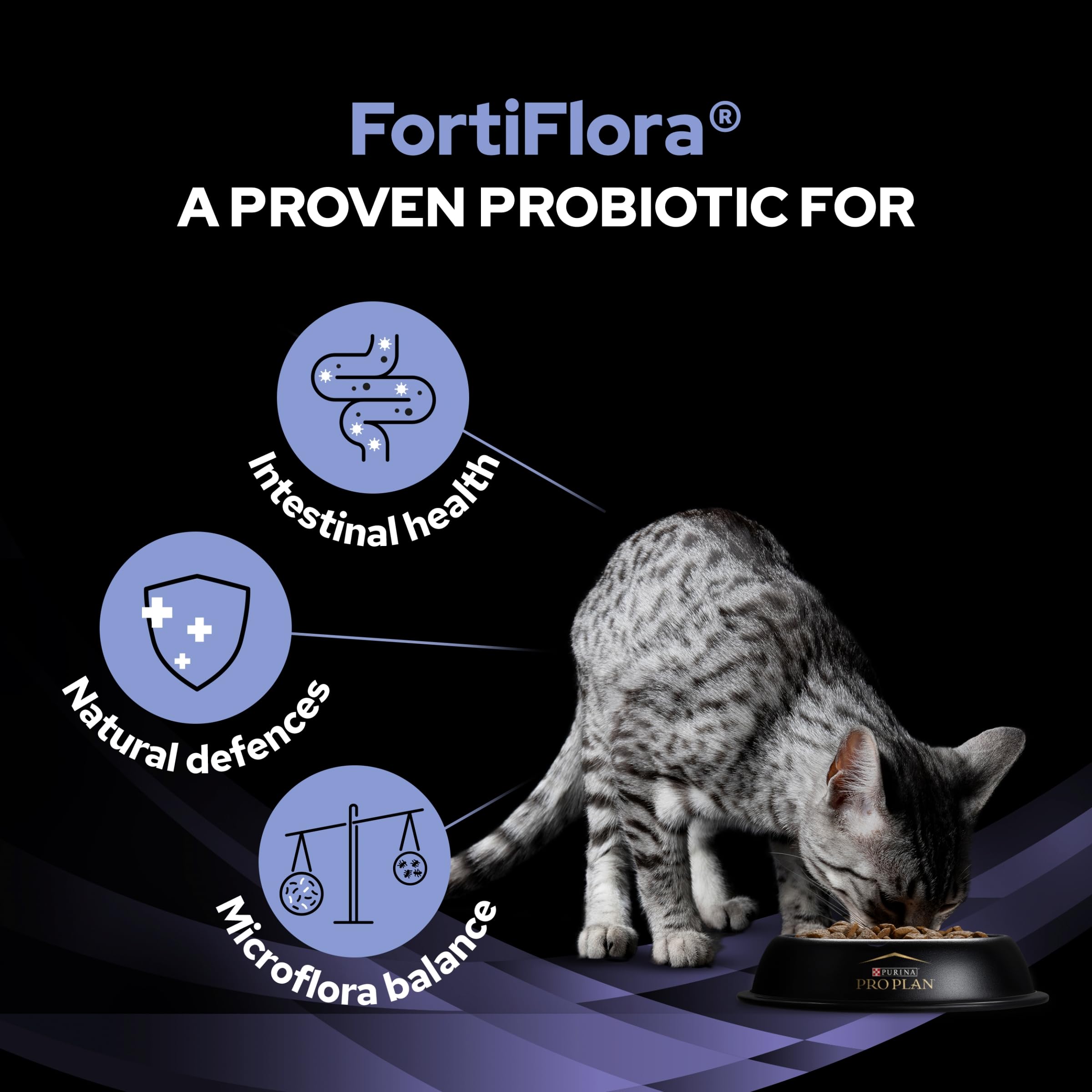 Pro Plan Veterinary Diets Fortiflora Probiotic Cat Supplements - 30x1g Sachets | Supports Intestinal Health
