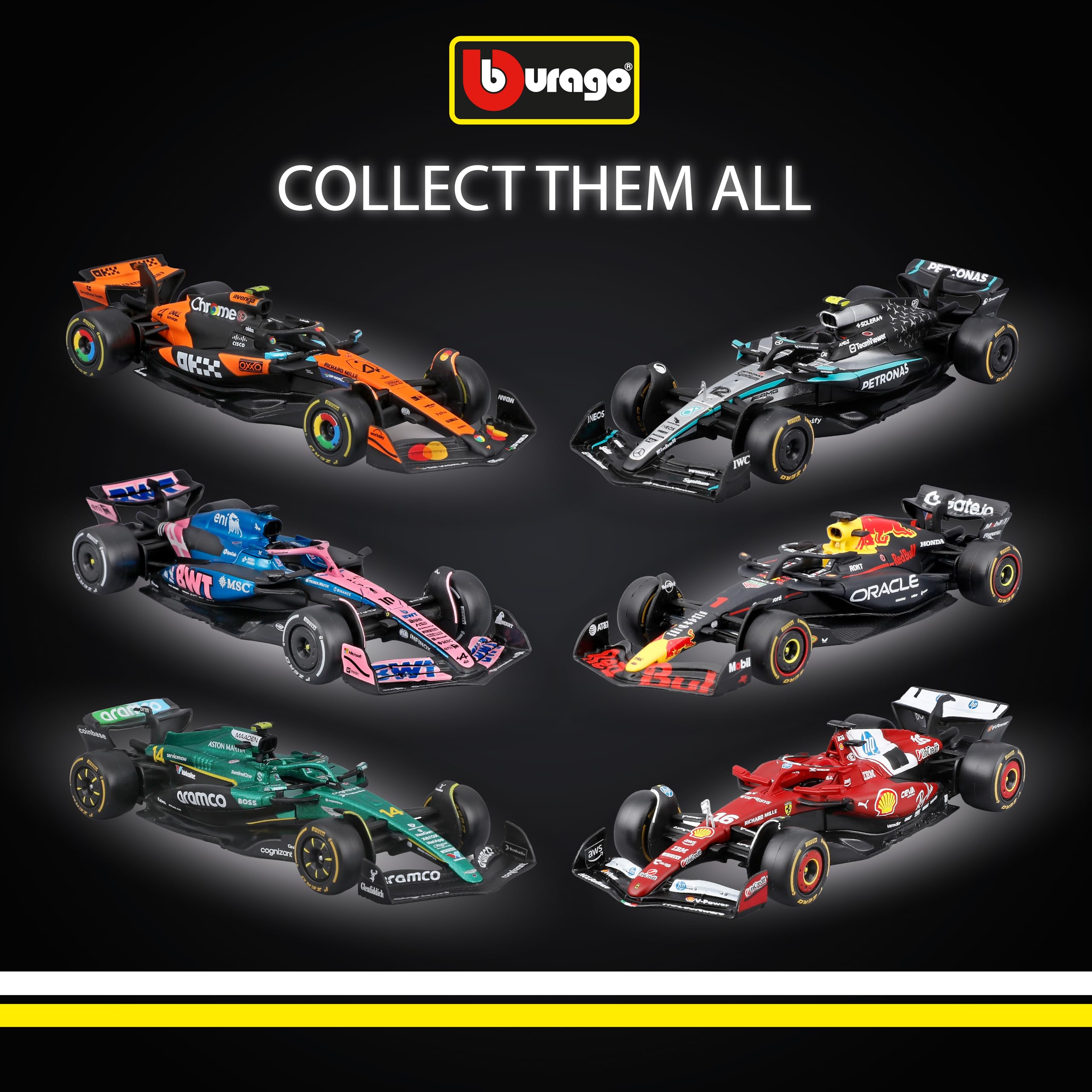 Bburago Ferrari SF-25 F1 2025 #44 Hamilton 1:43 Scale Diecast Model Car 6