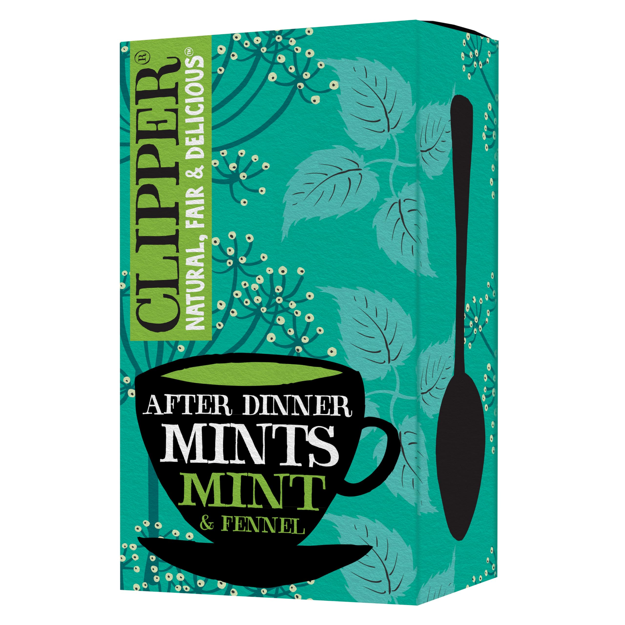 Clipper Organic After Dinner Mint & Fennel Infusion Tea Bags | 20 Unbleached Tea Sachets 1