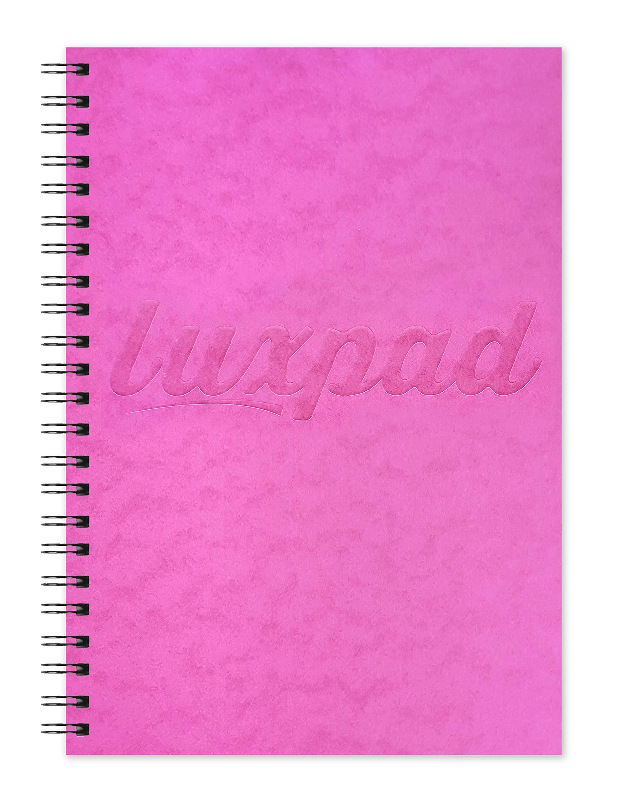 Silvine Luxpad A5 Wirebound Notebook - 120 Pages Ruled 8mm Feint | 80gsm FSC Paper | Perforated 4