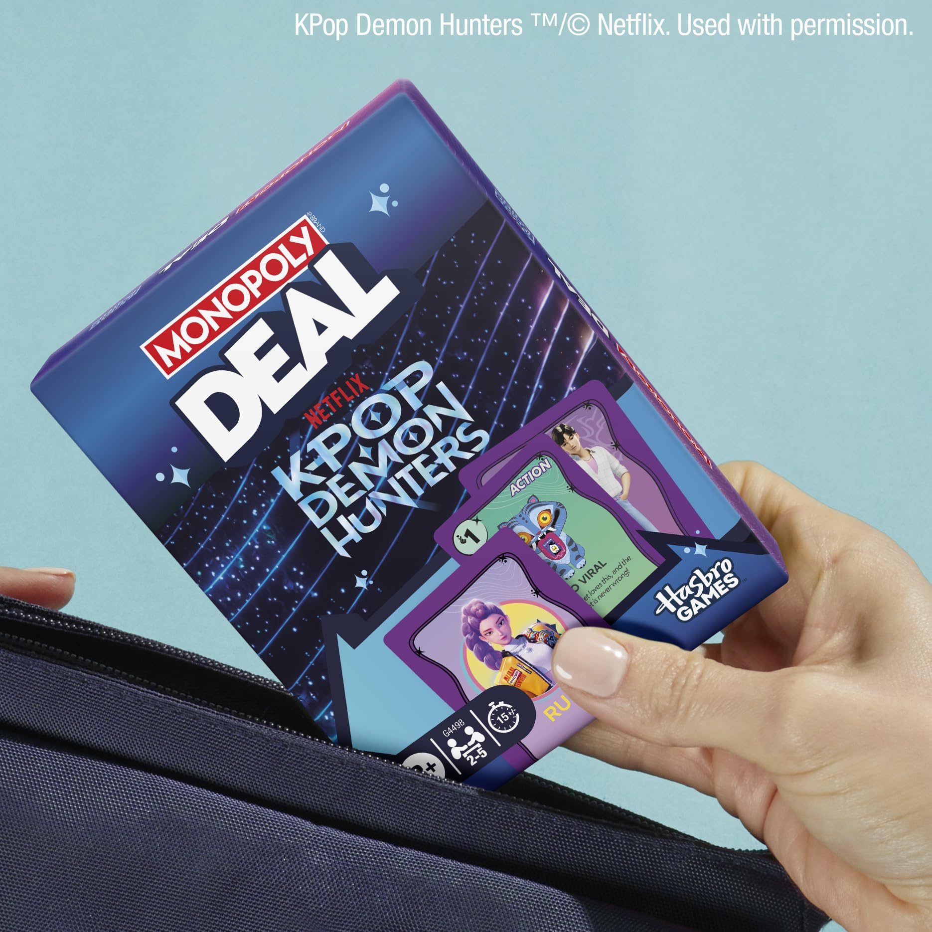 Hasbro Gaming Monopoly Deal: KPop Demon Hunters Card Game 7