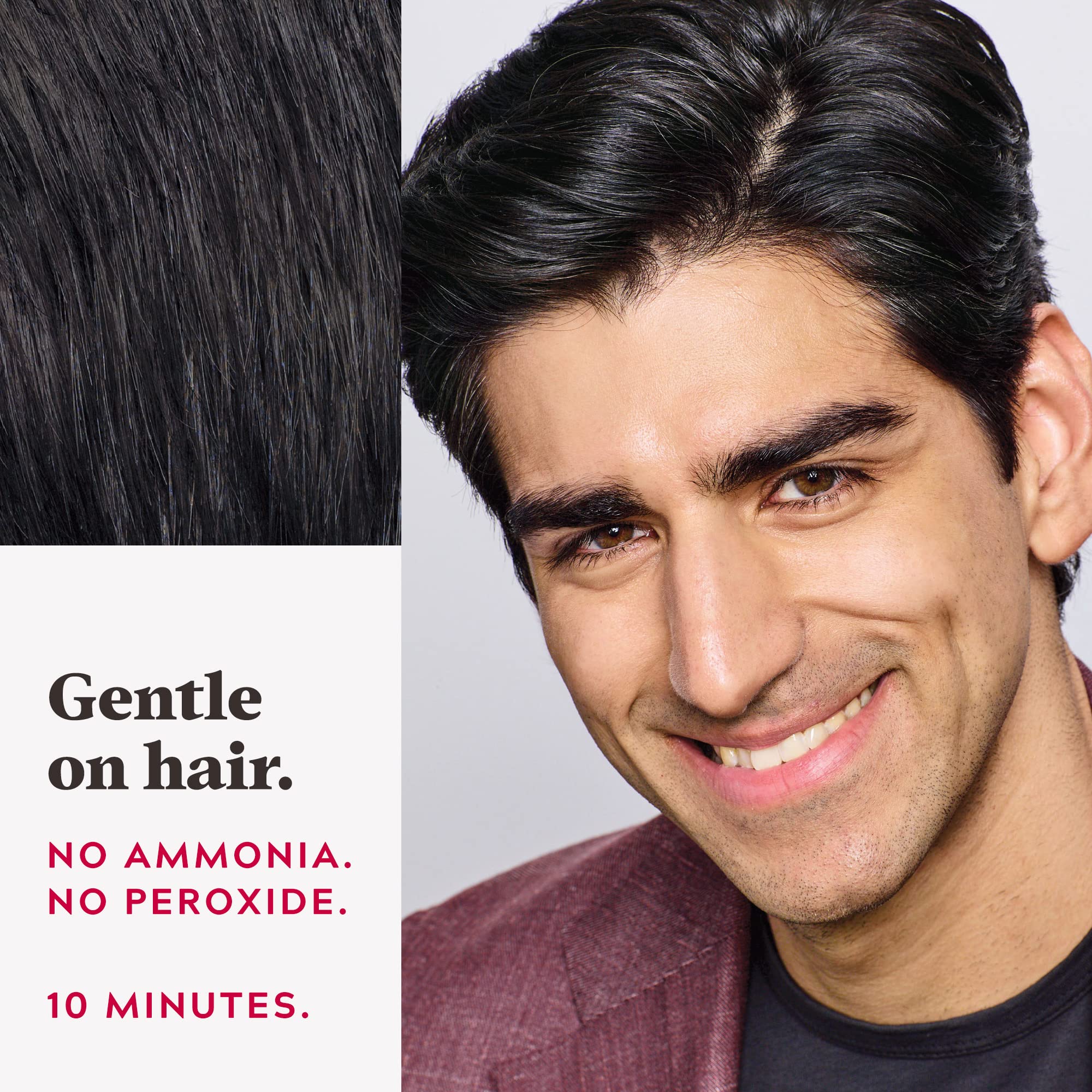 Just For Men Ultra Real Black Hair Colour Dye – Comb-In Applicator, Ammonia & Peroxide Free (A55) 4