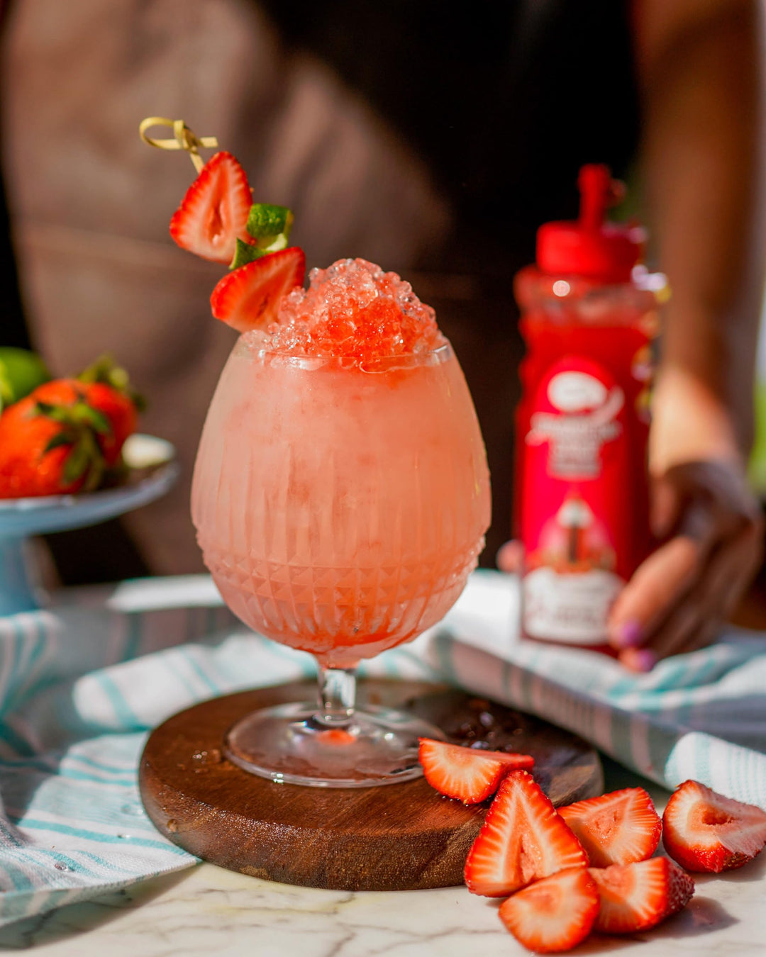 Master of Mixes Cocktail Essentials Strawberry Syrup - Premium Drink Syrup 375ml