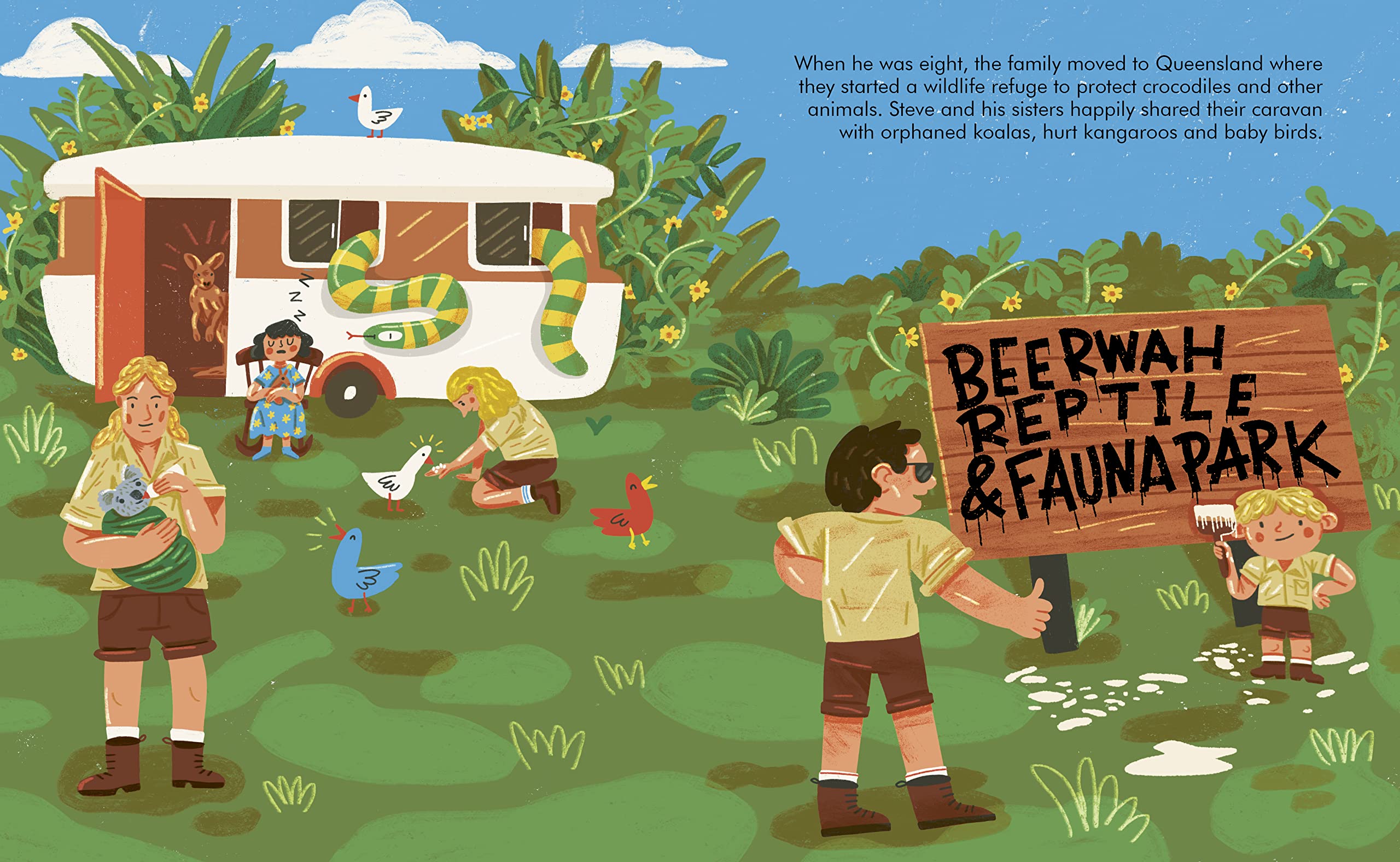 Frances Lincoln Little People, BIG DREAMS: Steve Irwin (Hardcover) | Ages 2-7 3
