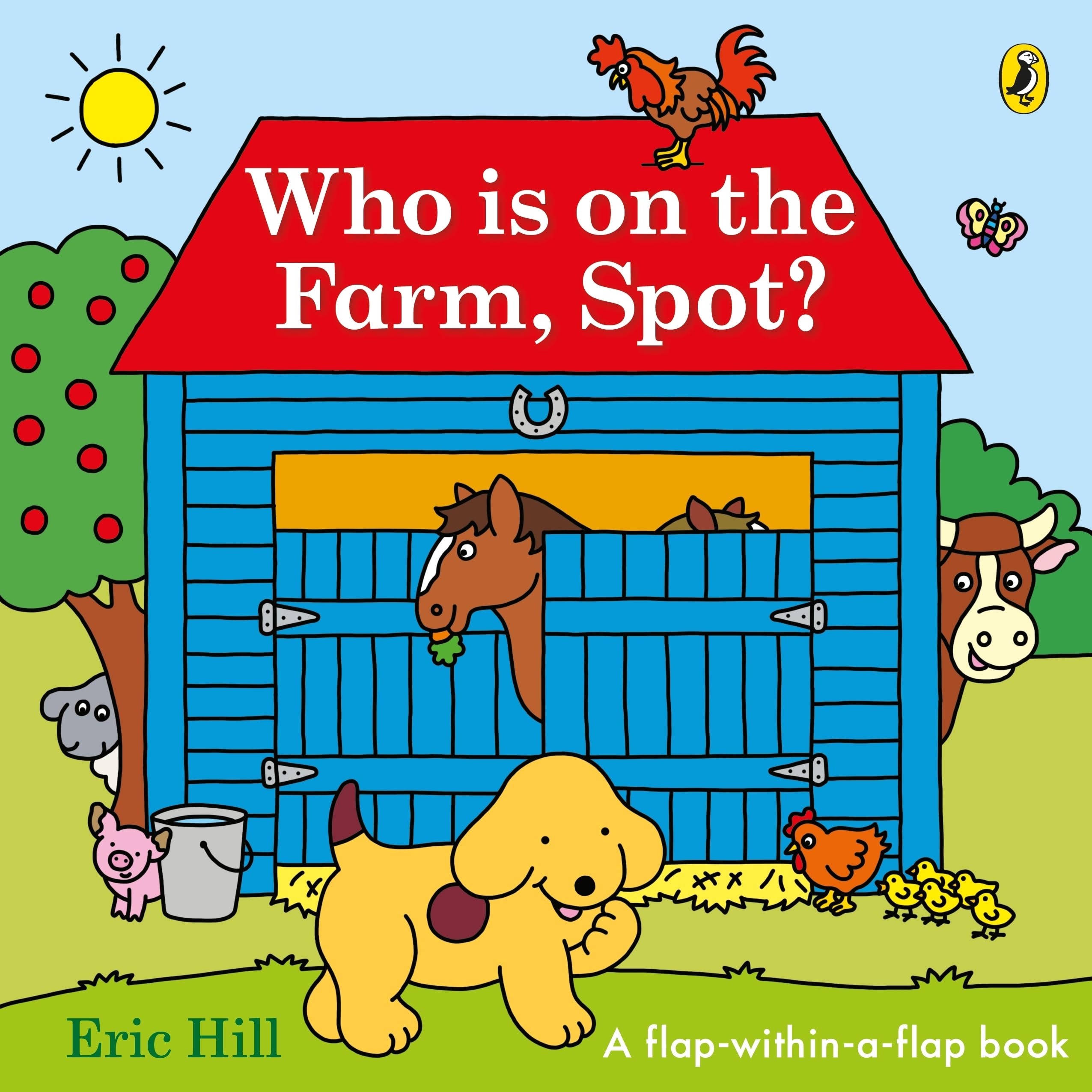 Puffin Who is on the Farm, Spot?: A Double Lift-The-Flap Board Book | Picture Book 1