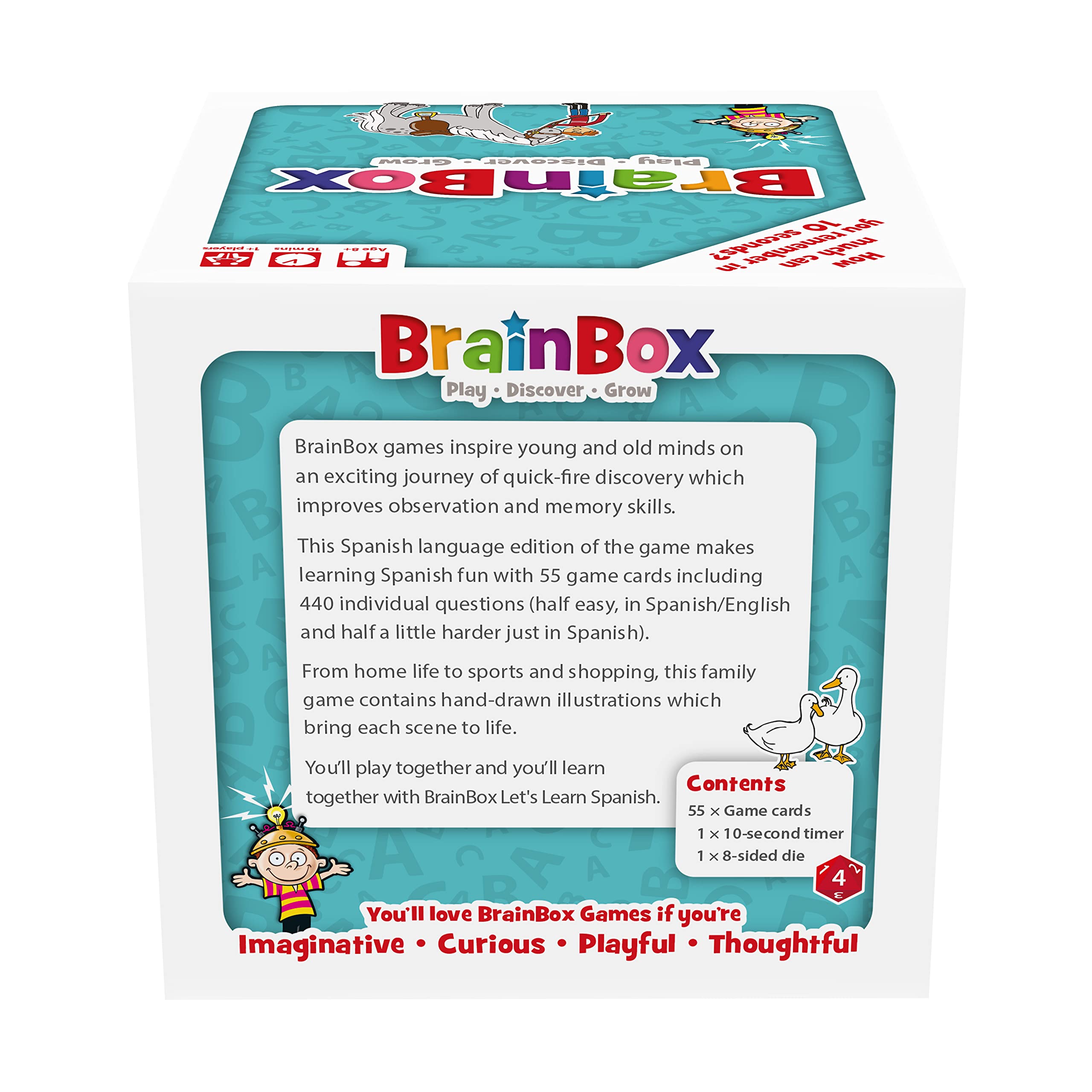 Brainbox Let's Learn Spanish-Kartenspiel für Kinder ab 8 Jahren | 1+ Spieler | 10 Minuten Spielzeit 7