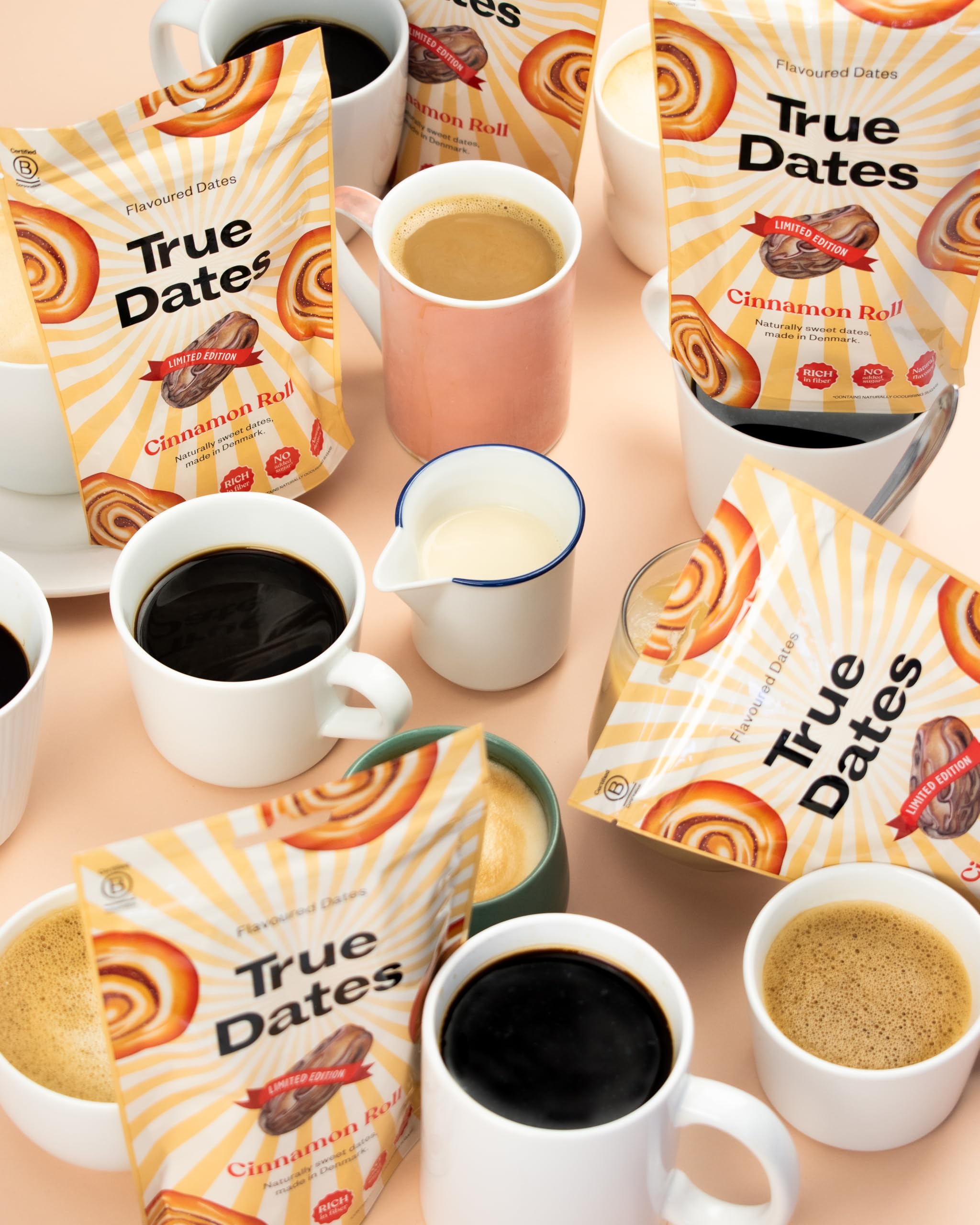 True Gum Mixed Flavours Dates - 4 x 100g Pack | No Added Sugar | Vegan-Friendly 7