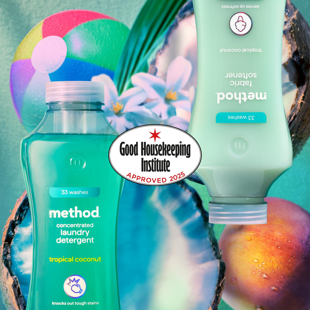 Method Concentrated Laundry Detergent - Tropical Coconut Scent, 990ml