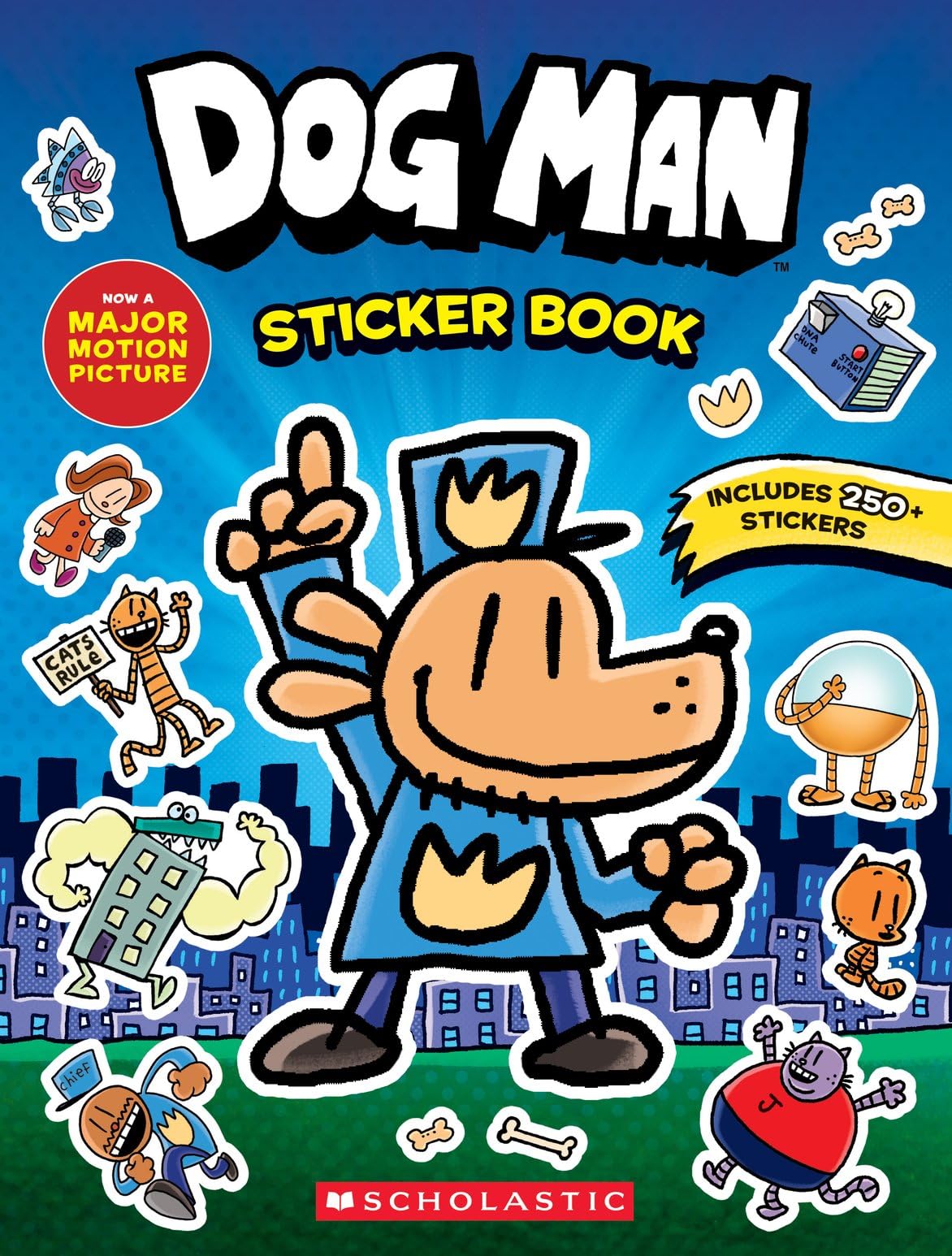 Scholastic Dog Man the Movie: Official Sticker Activity Book | 200+ Stickers | Ages 5-9 1