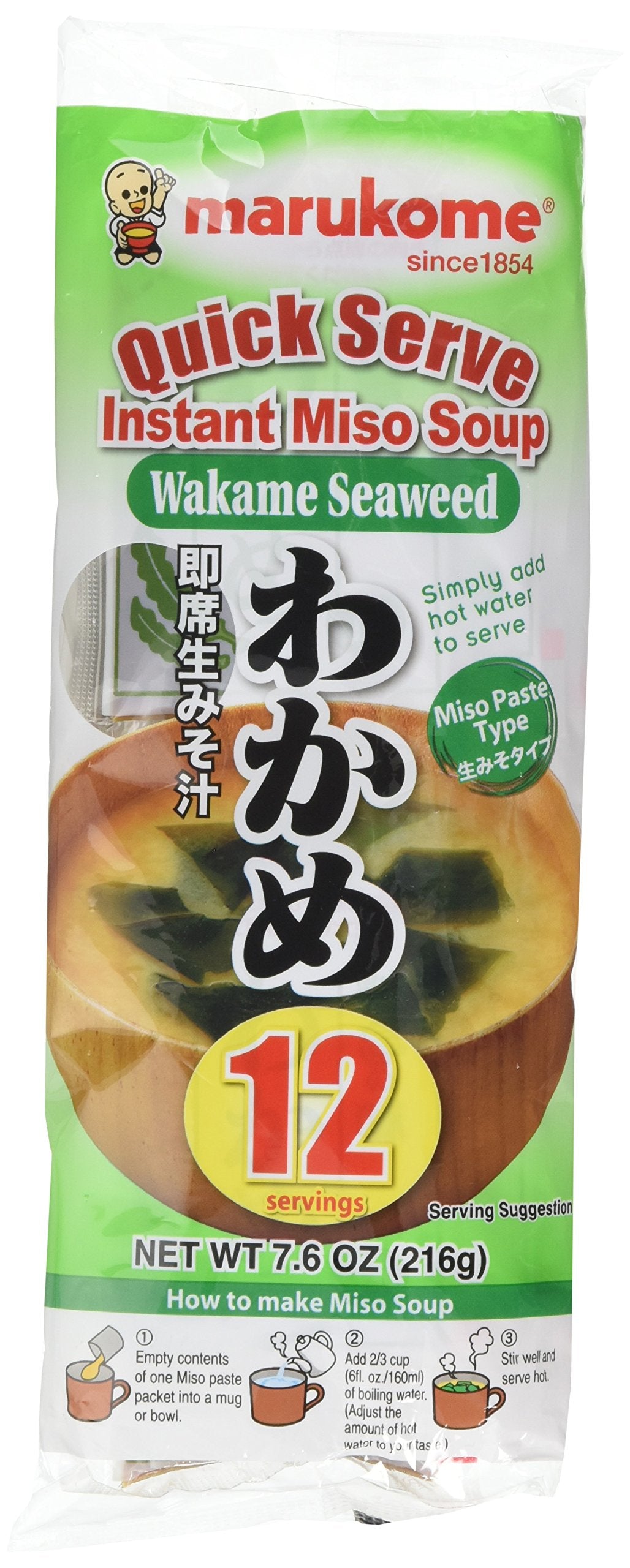 Shirakiku Nama Miso Soup - Traditional Flavor | 216g Pack 1
