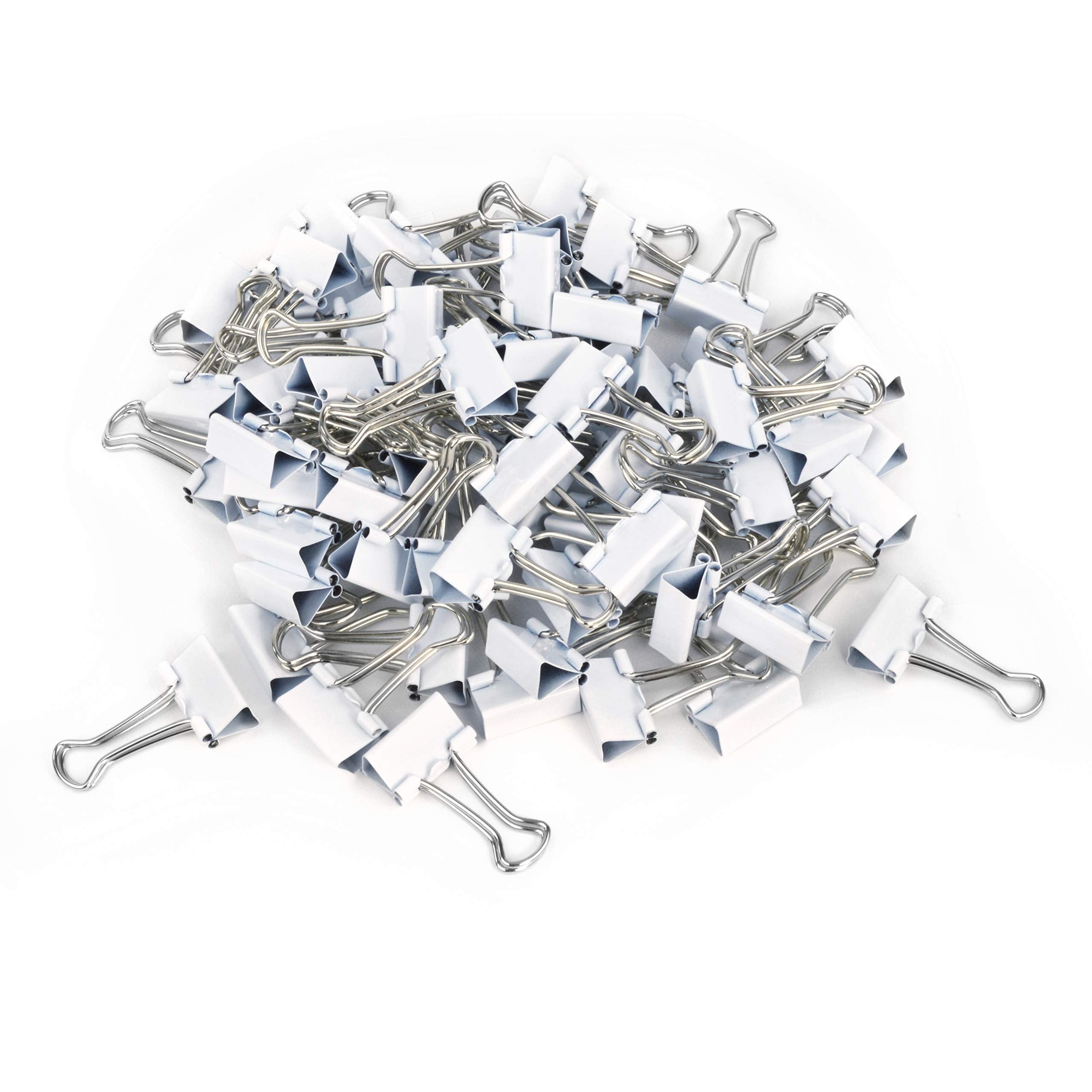 RAPESCO 1493 Foldback Clips - 19mm, White, 80 Pack | Tempered Steel, Reusable 4