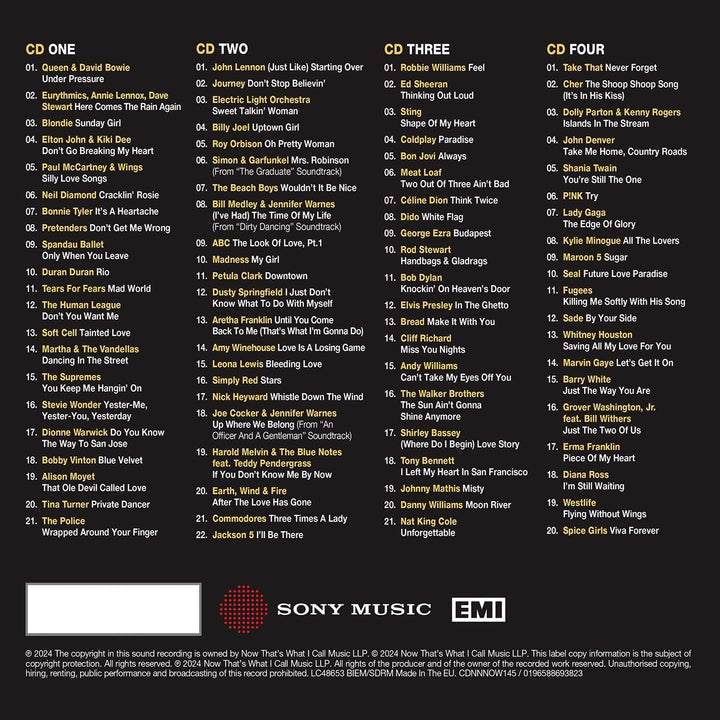 NOW That's What I Call Unforgettable - 4CD Compilation Album