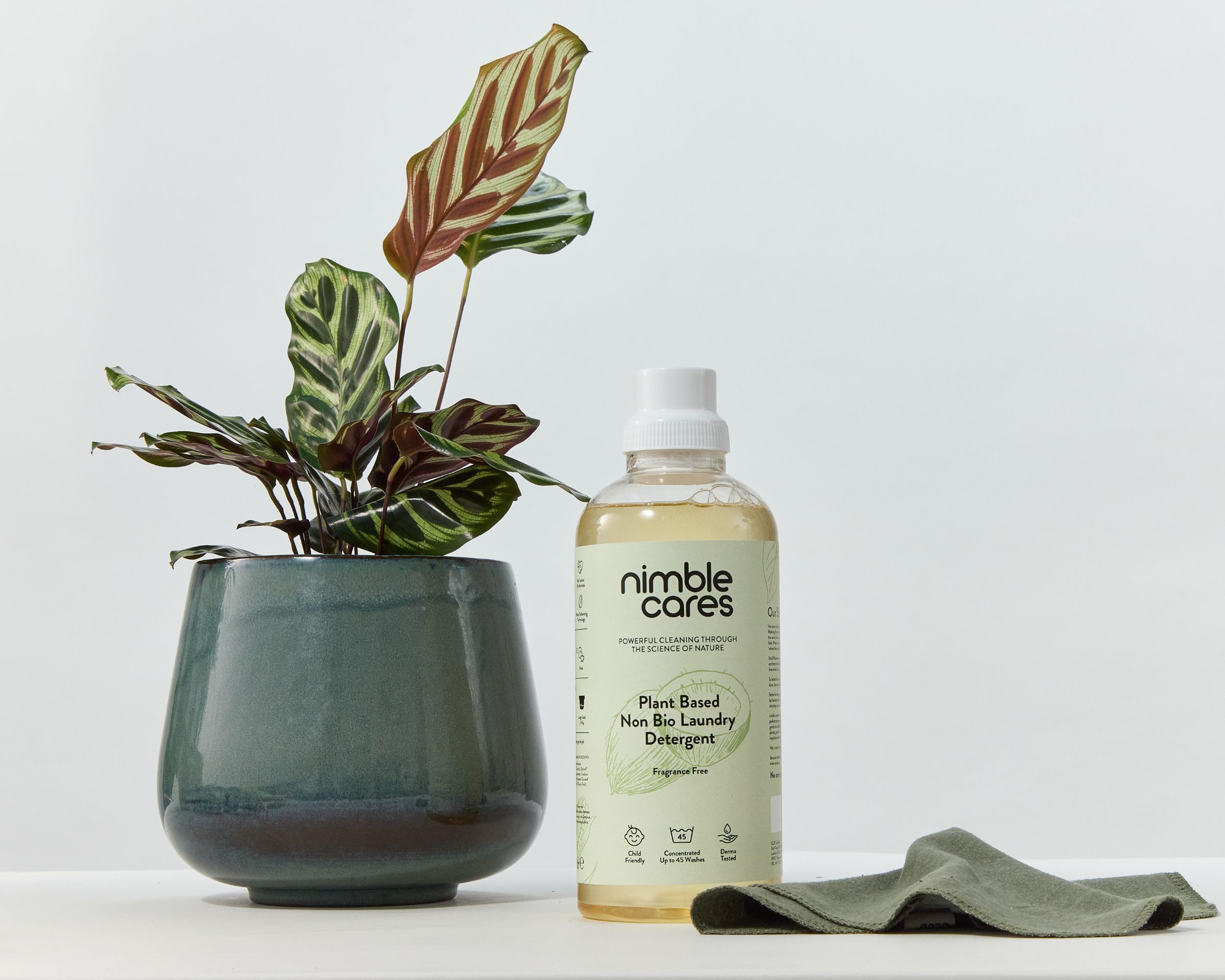 Nimble Cares Plant Based Non Bio Laundry Detergent Fragrance Free 1000ml 5
