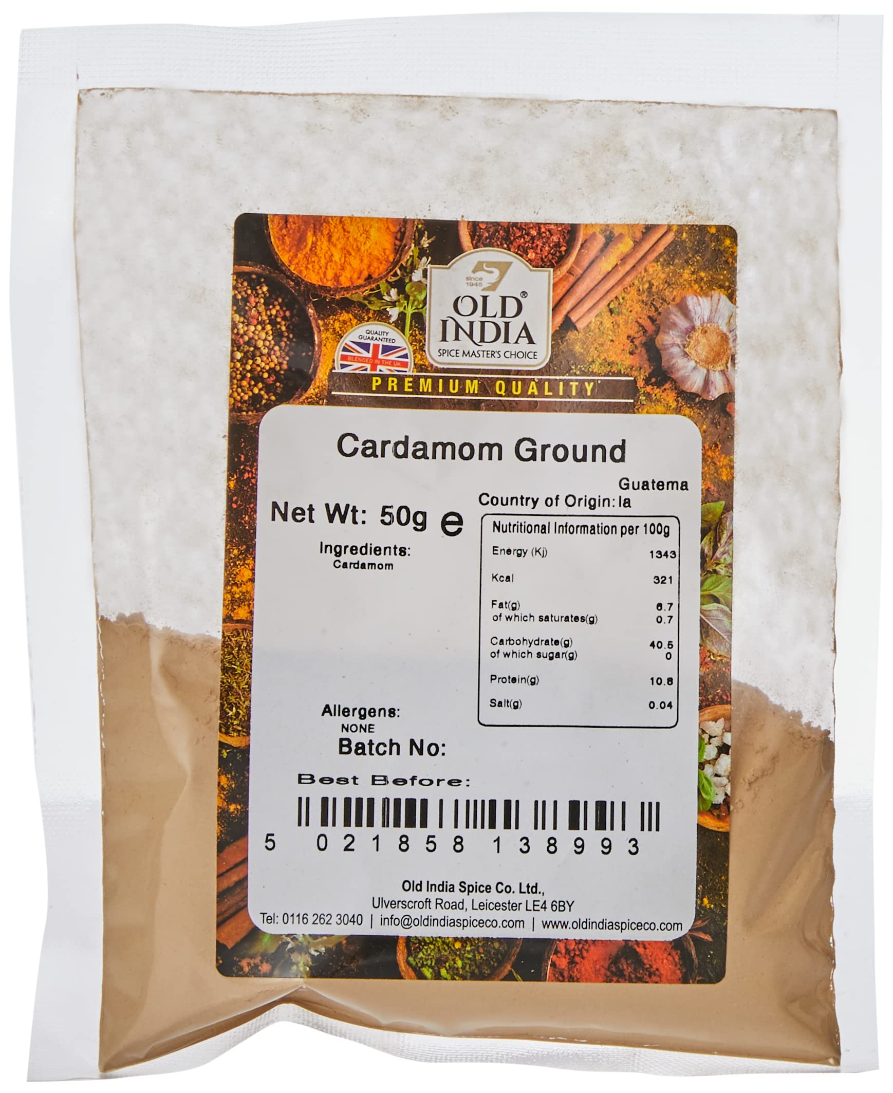 Old India Ground Cardamom - 100% Natural, Additive-Free | 50g 1