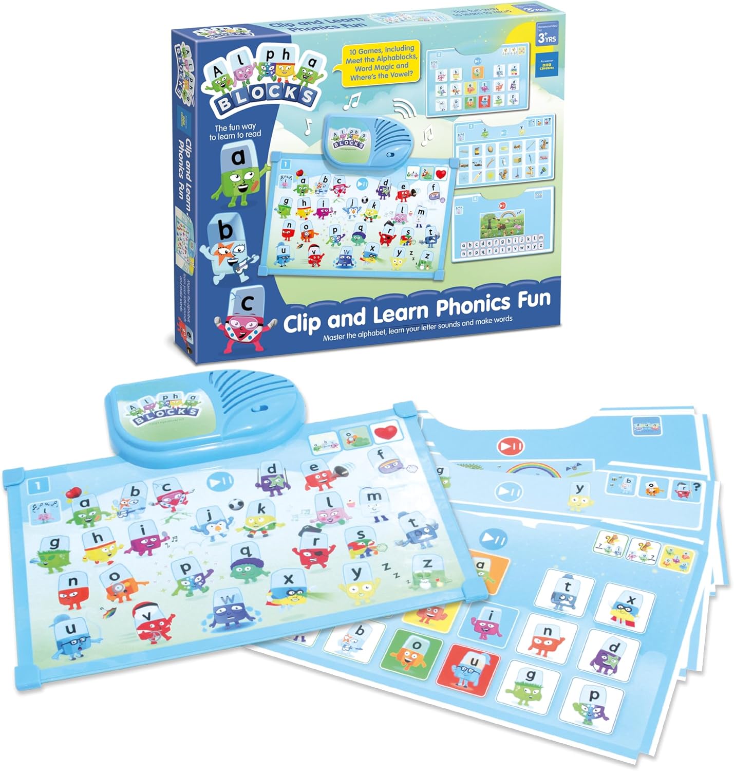 Alphablocks AN25 Clip & Learn Phonics Toy - Interactive Alphabet Learning for Toddlers 18M+ 8