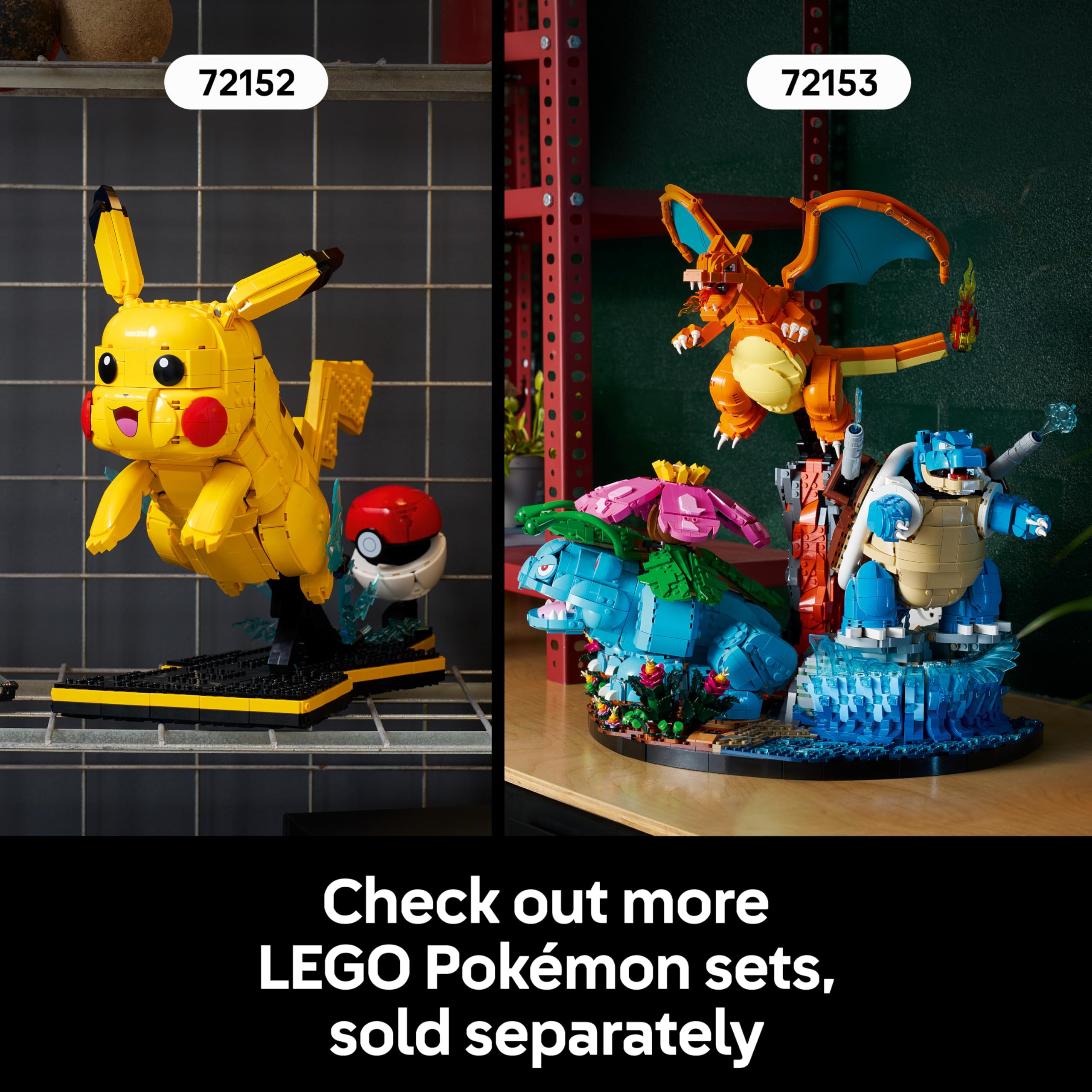 LEGO Pokémon Eevee Figure Building Set 72151 for Adults | 587 Pieces | Posable 7